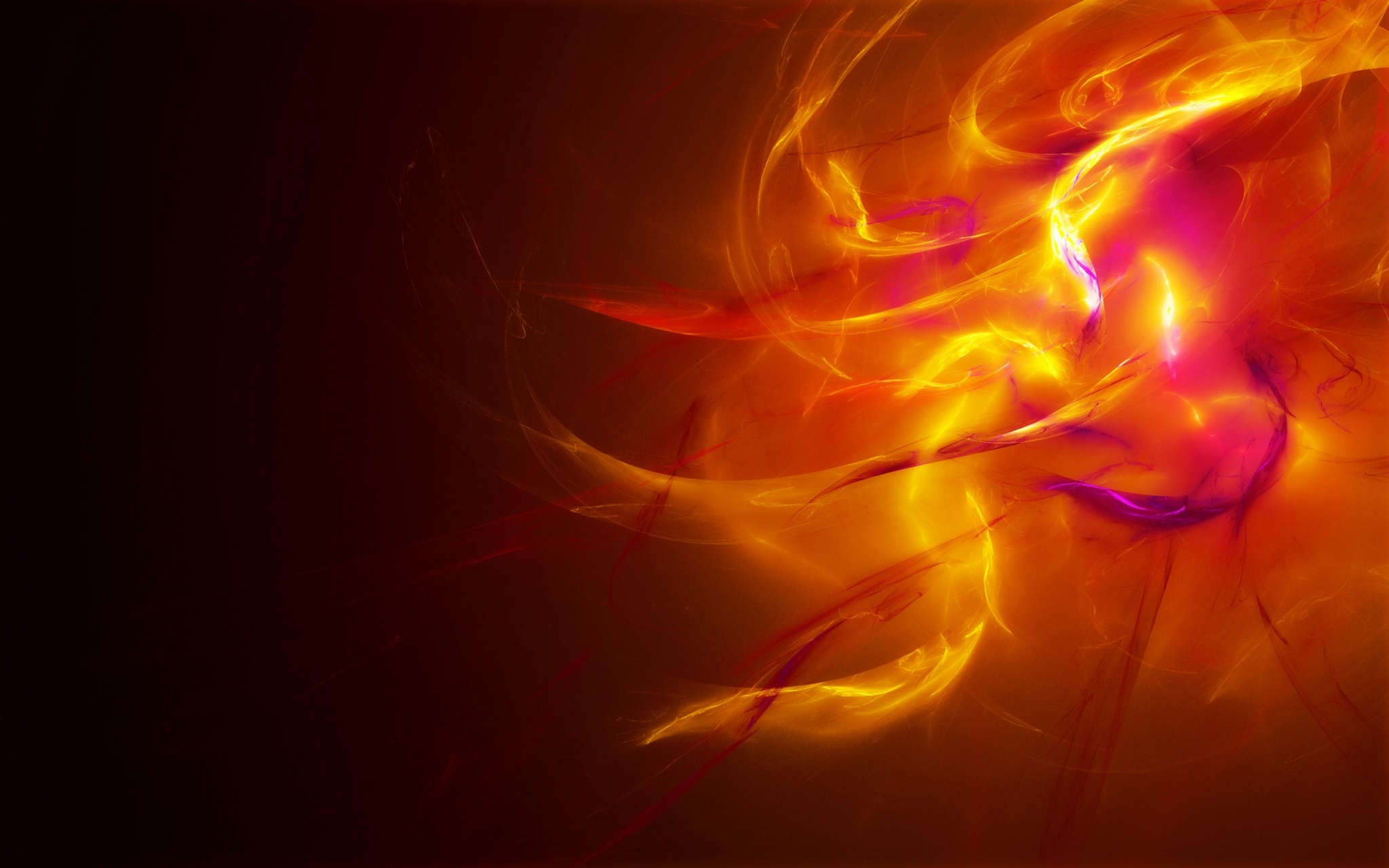 Abstract Fire and Smoke HD Wallpaper