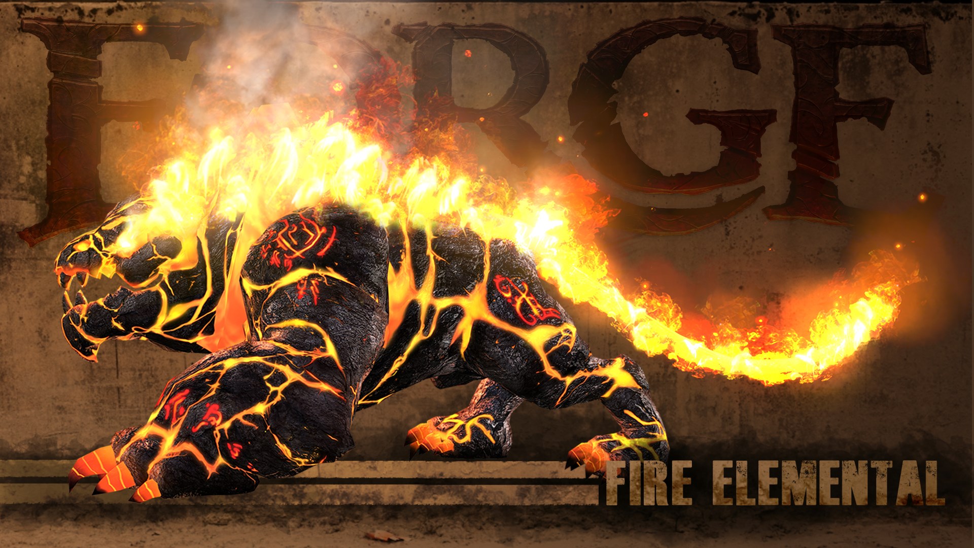 Forge Fire Elemental HD Wallpaper