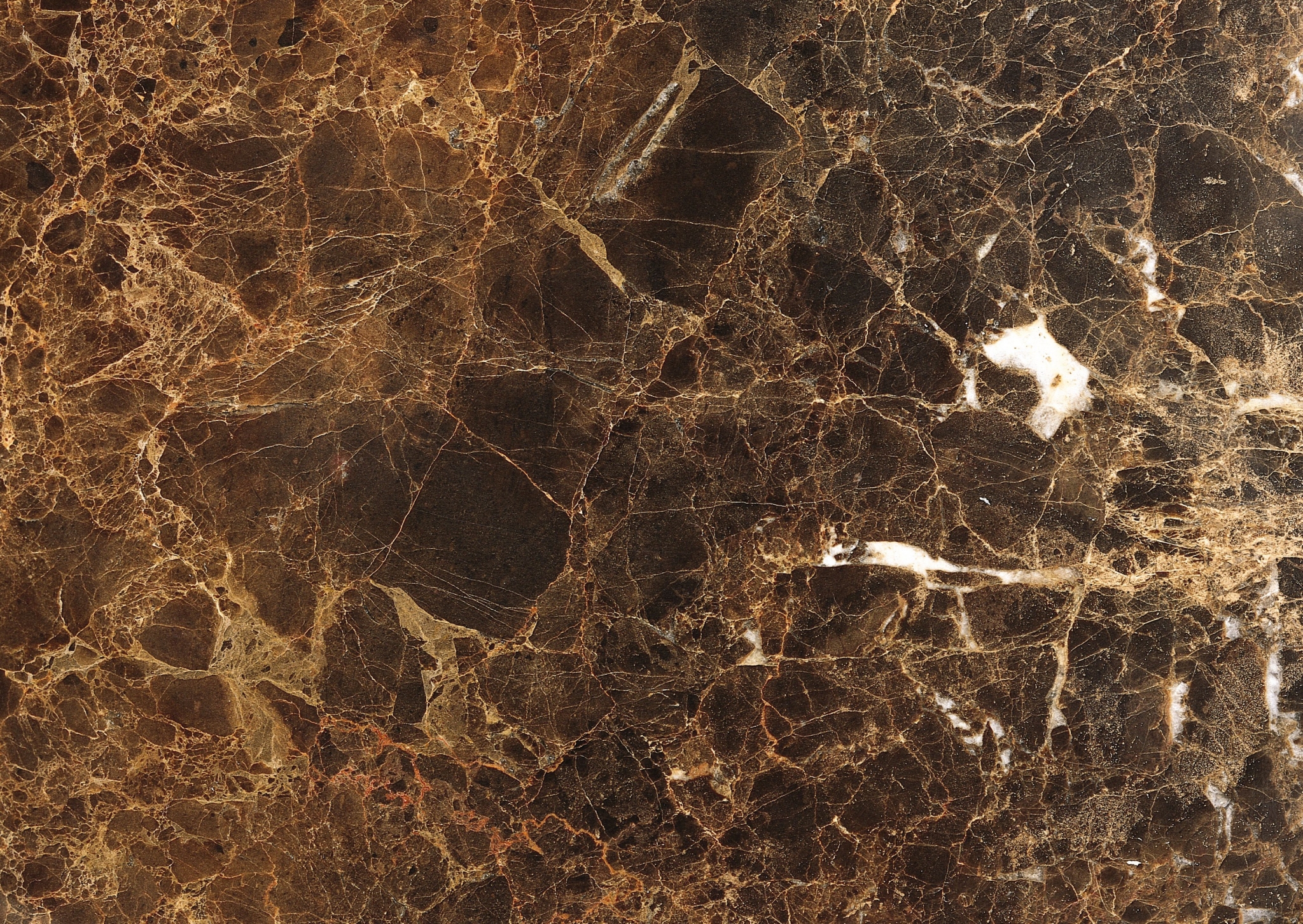 Brown marble with white and gold veins HD Wallpaper