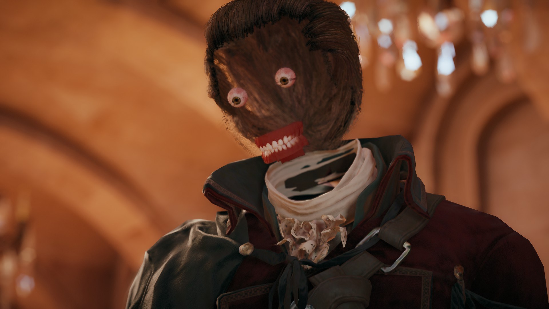 Character with distorted face from Assassin's Creed Unity HD Wallpaper