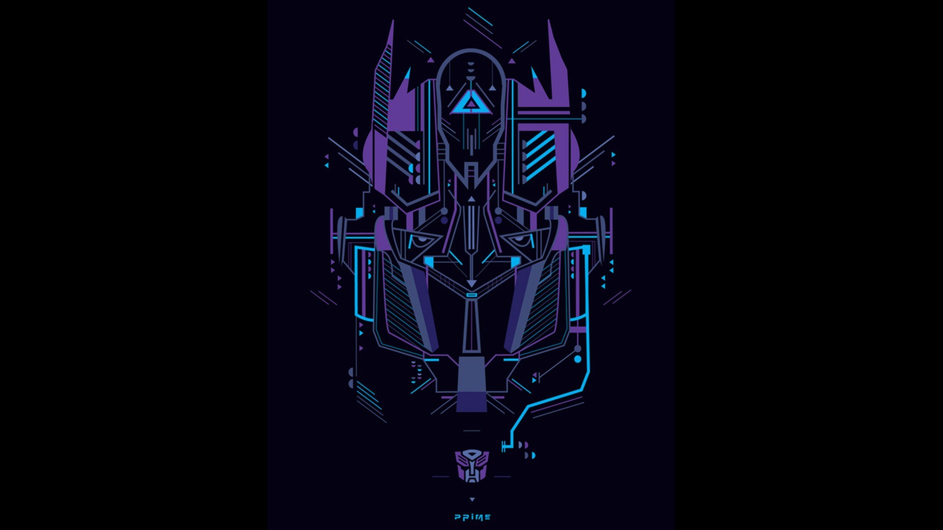Optimus Prime geometric art HD Wallpaper