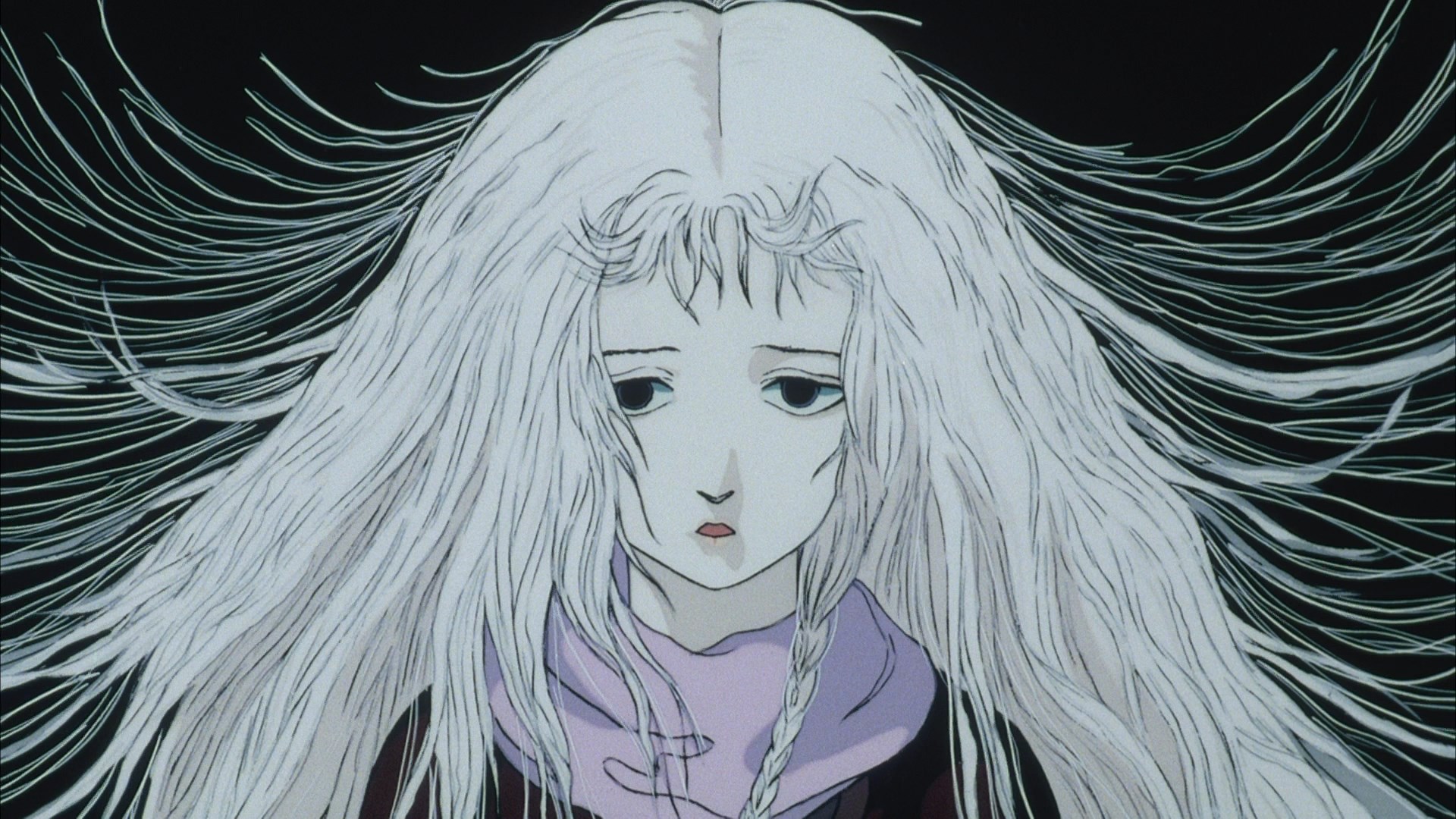 Girl with long white hair from Angel's Egg HD Wallpaper