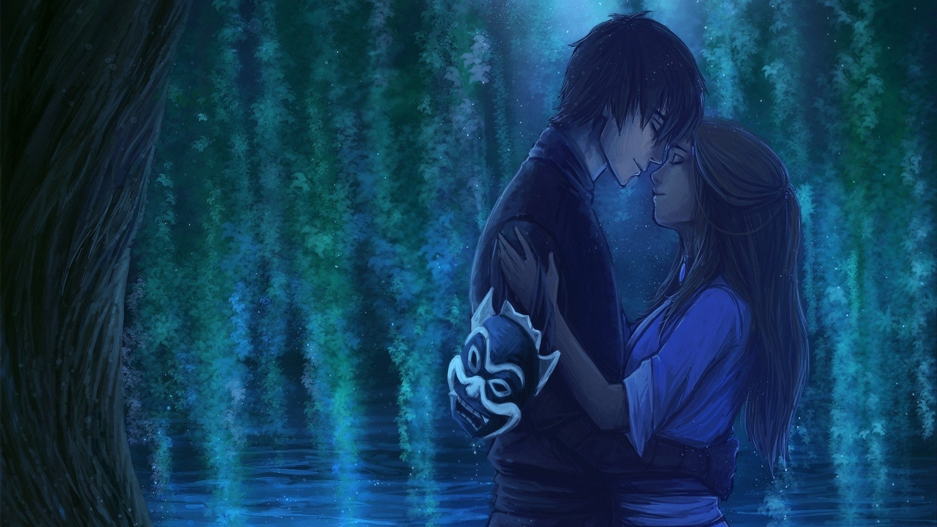 Zuko and Katara from Avatar: The Last Airbender embracing HD Wallpaper