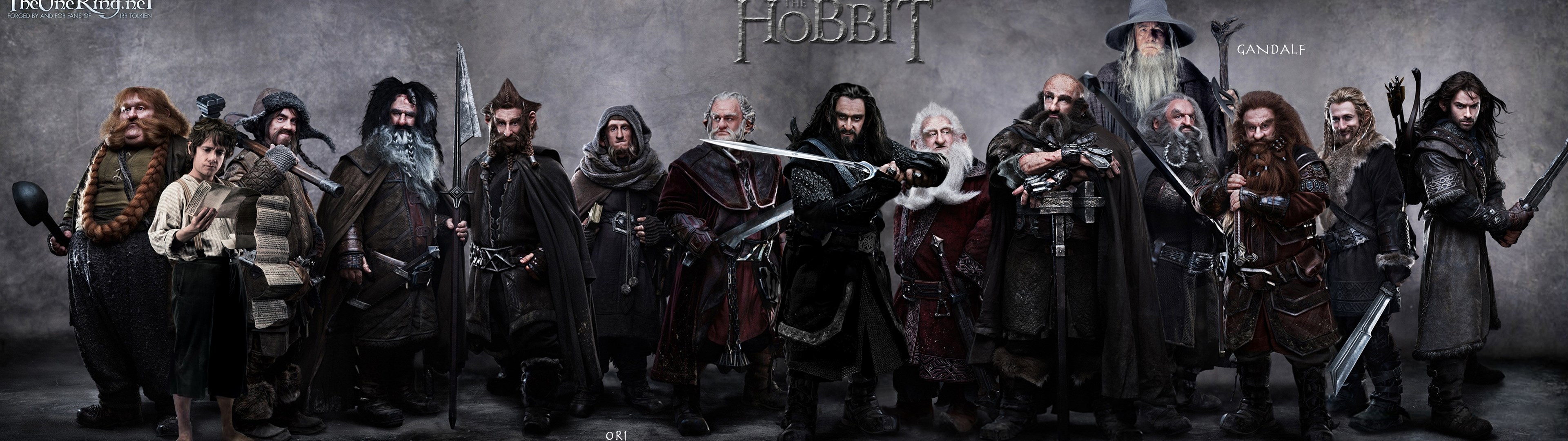 The Hobbit characters Gandalf and dwarves HD Wallpaper