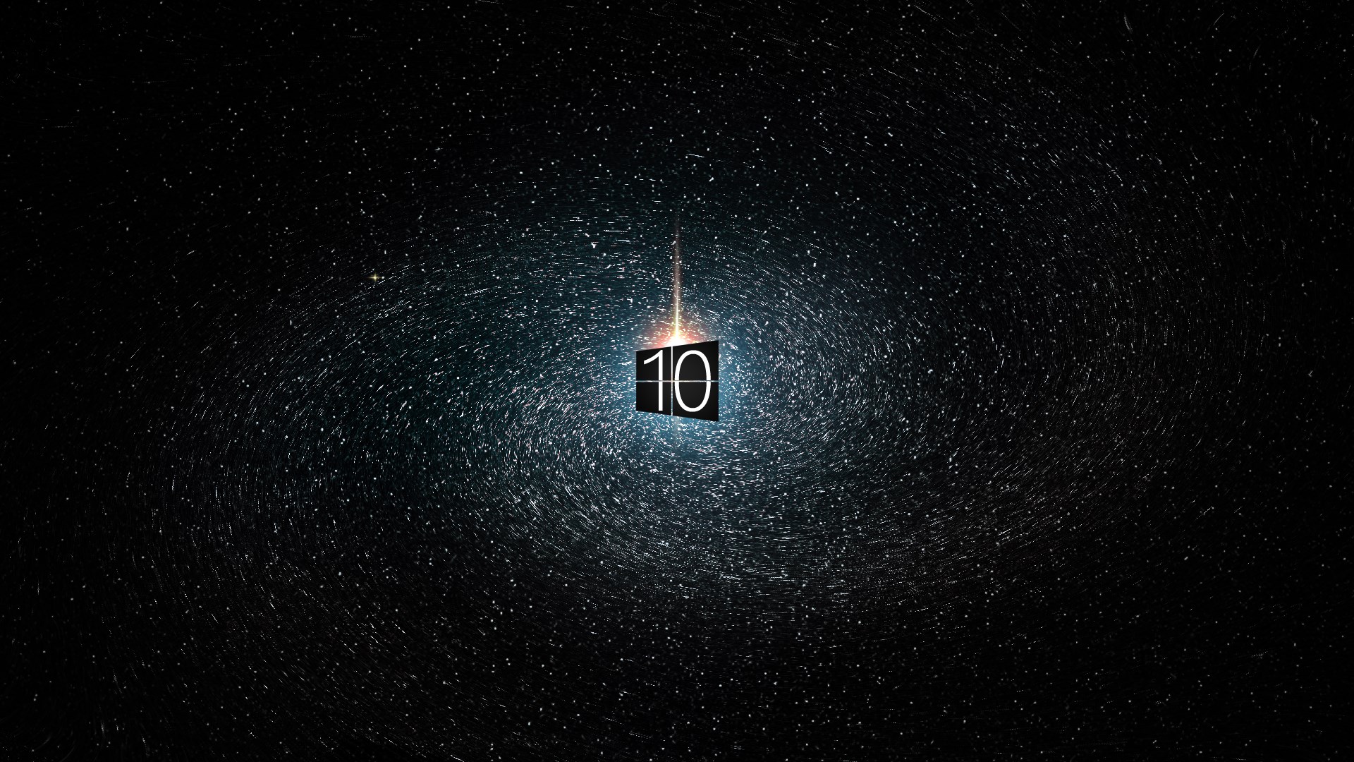 Windows 10 logo in starry galaxy HD Wallpaper