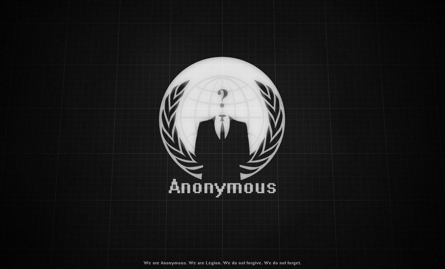 Anonymous logo with quote HD Wallpaper
