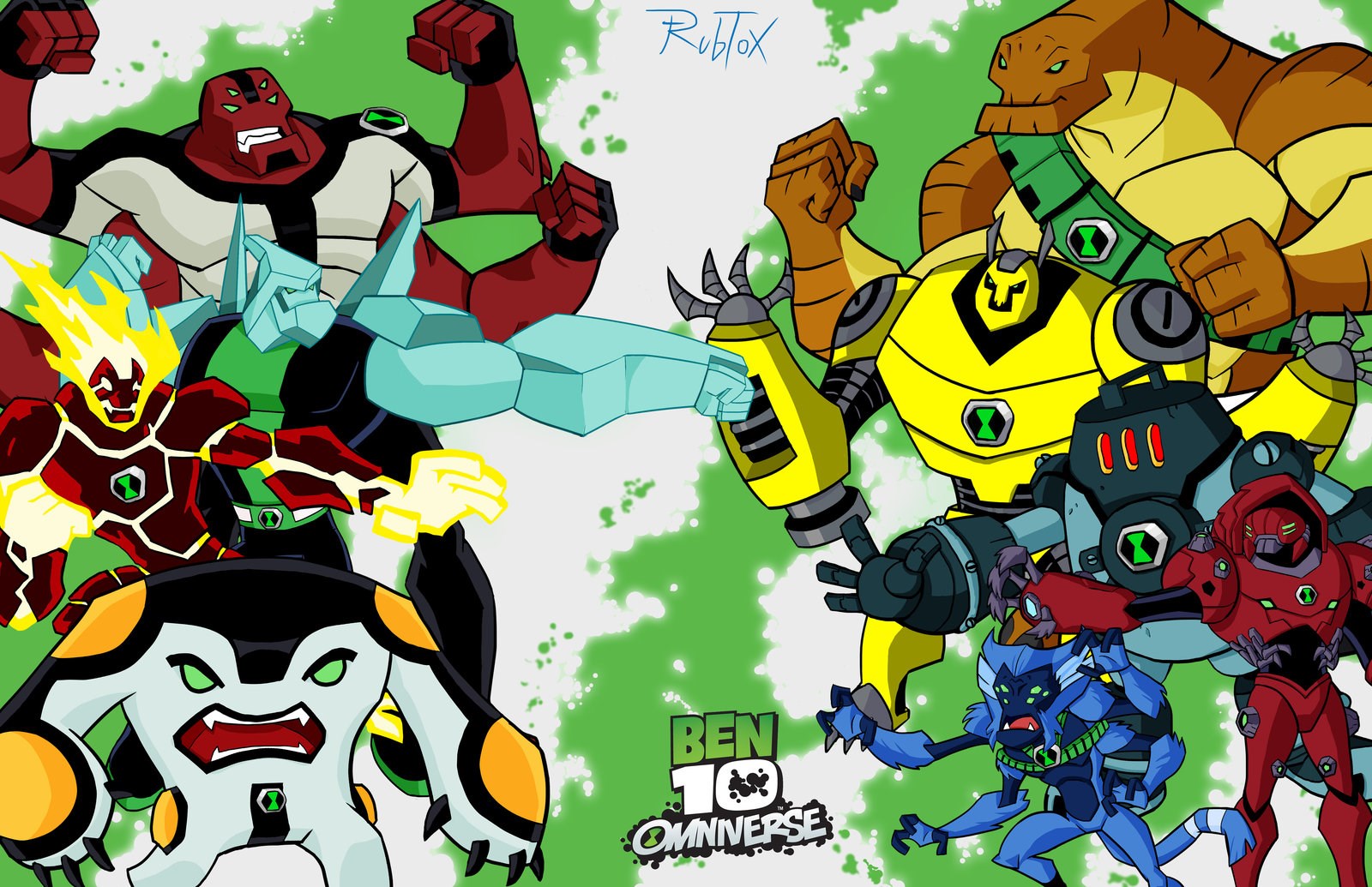 Ben 10 Omniverse Aliens HD Wallpaper