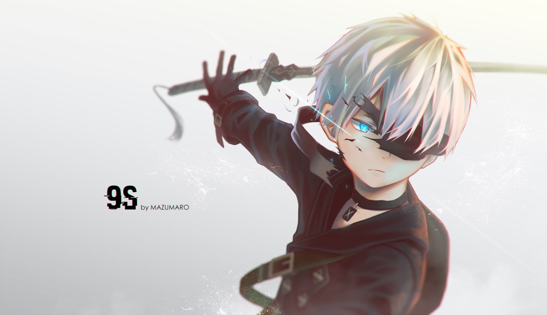9S from Nier: Automata with a sword HD Wallpaper