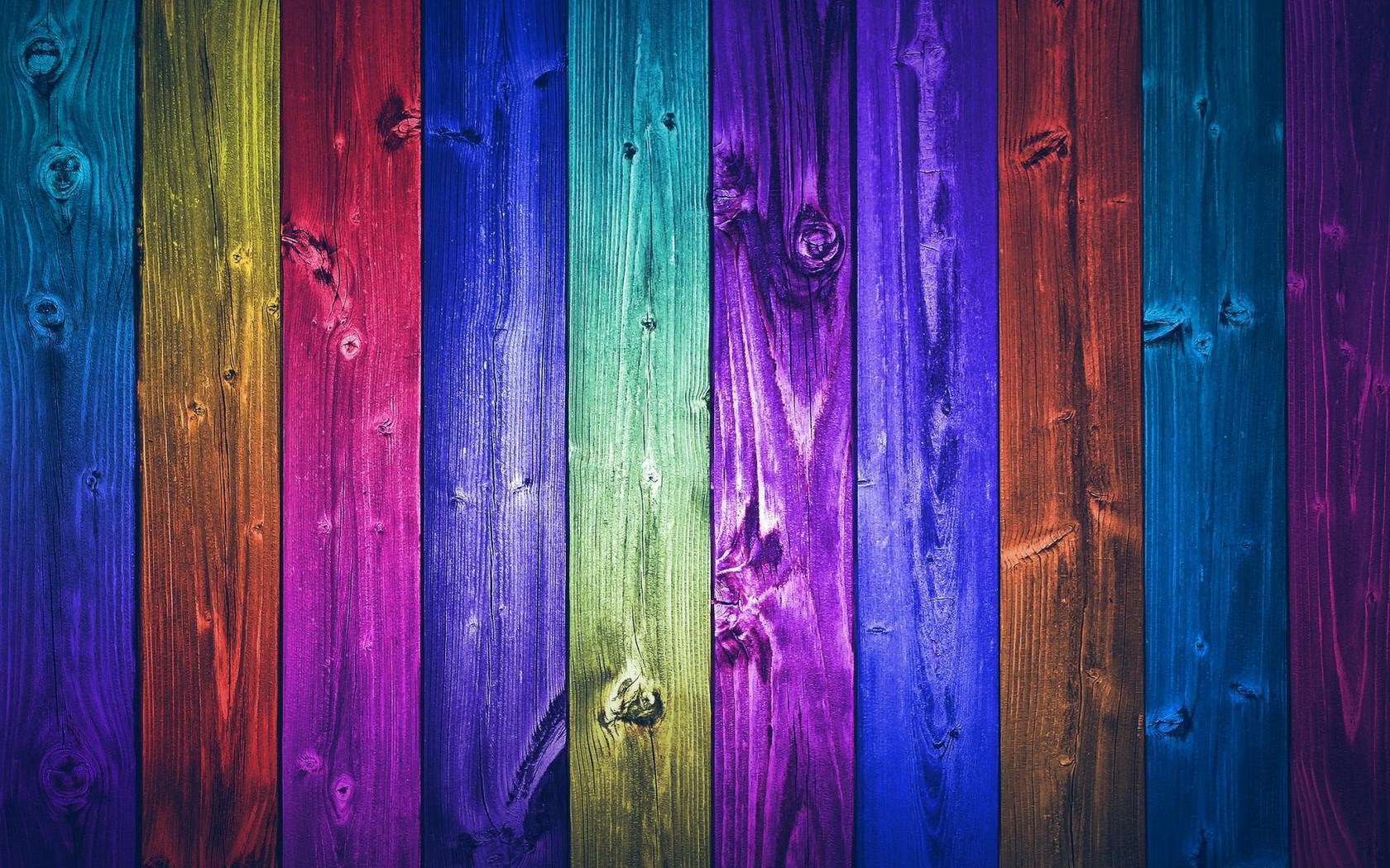 Colorful wooden planks background HD Wallpaper