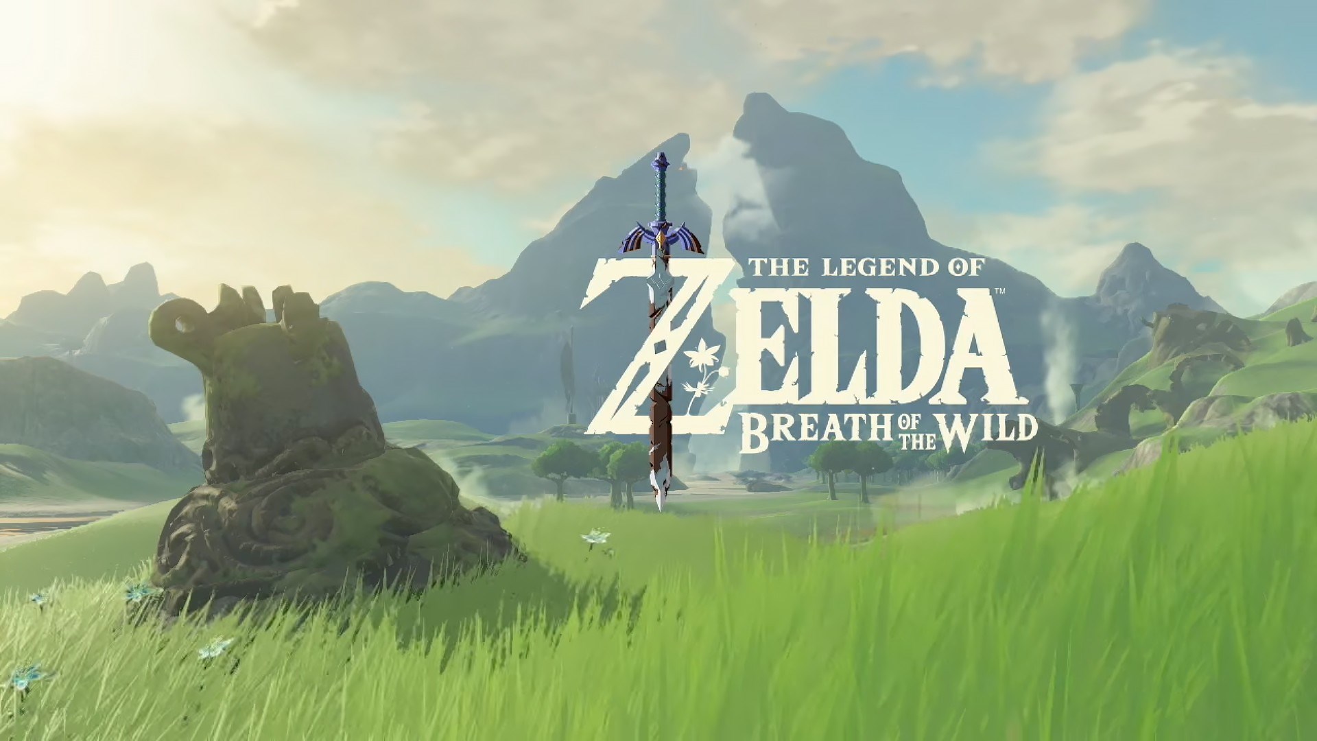 The Legend of Zelda: Breath of the Wild title screen HD Wallpaper