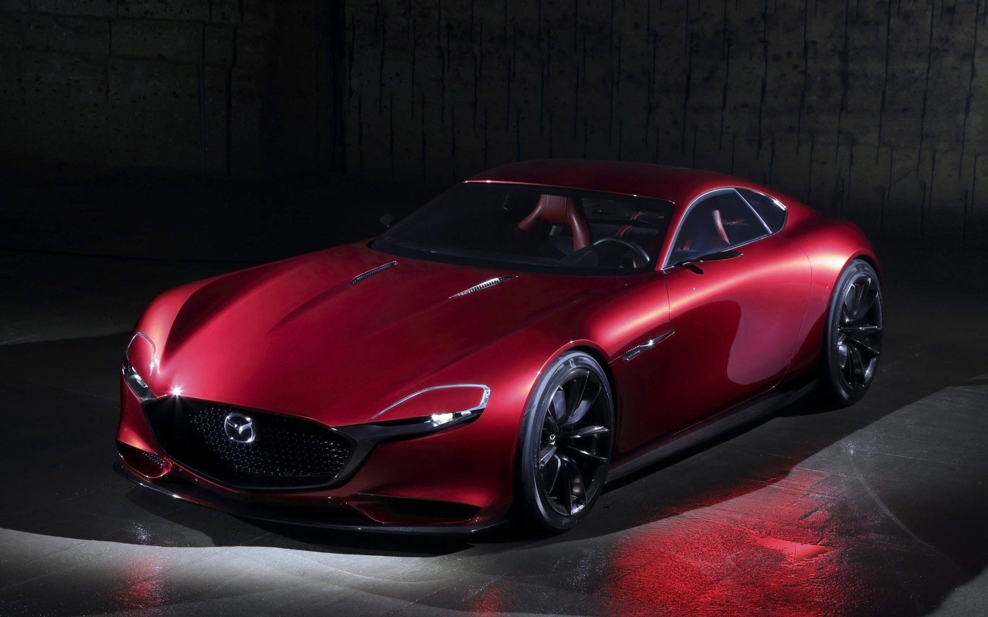 Red Mazda RX Vision Concept Car HD Wallpaper