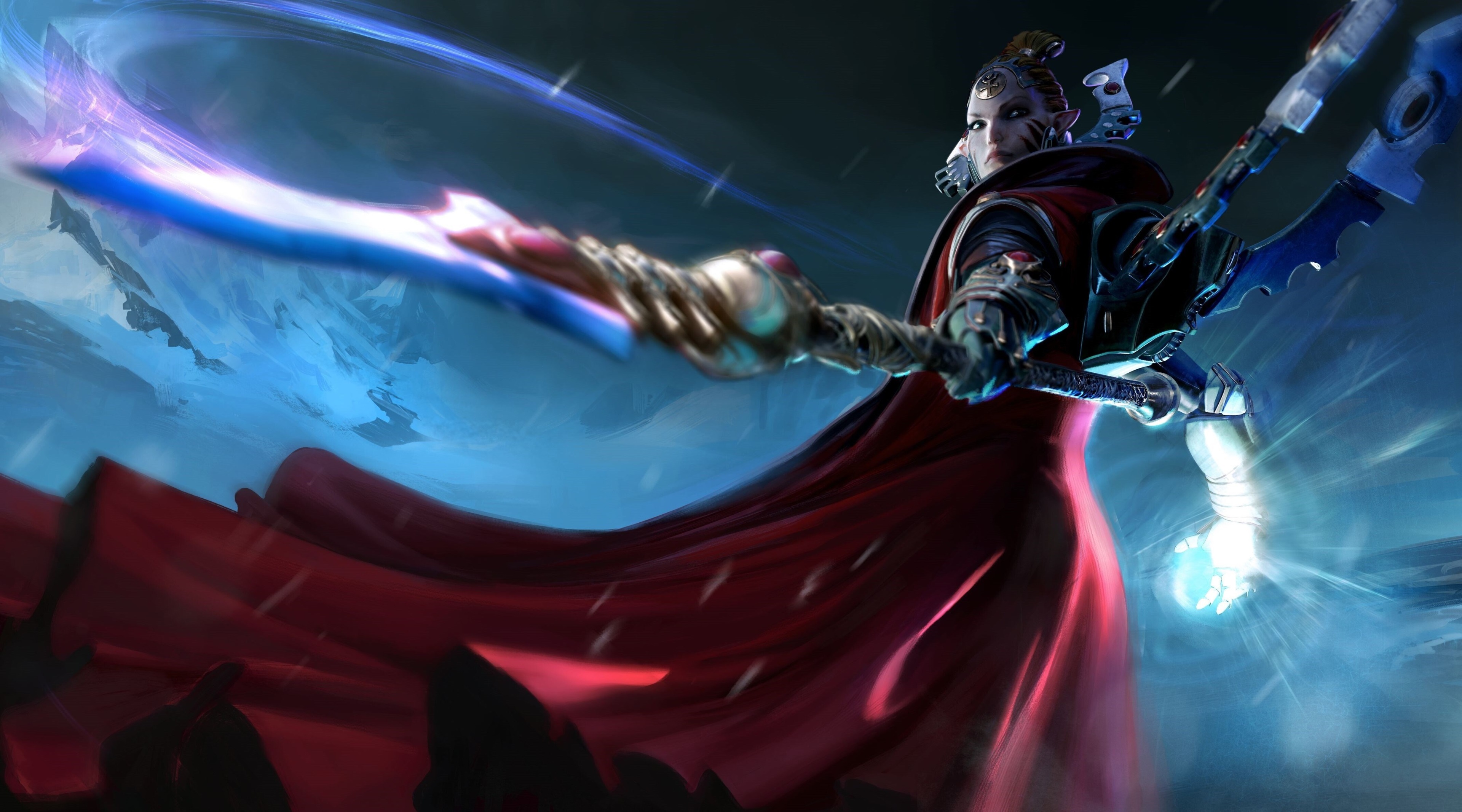 Eldar Farseer from Warhammer 40,000: Dawn of War 3 4K HD Wallpaper