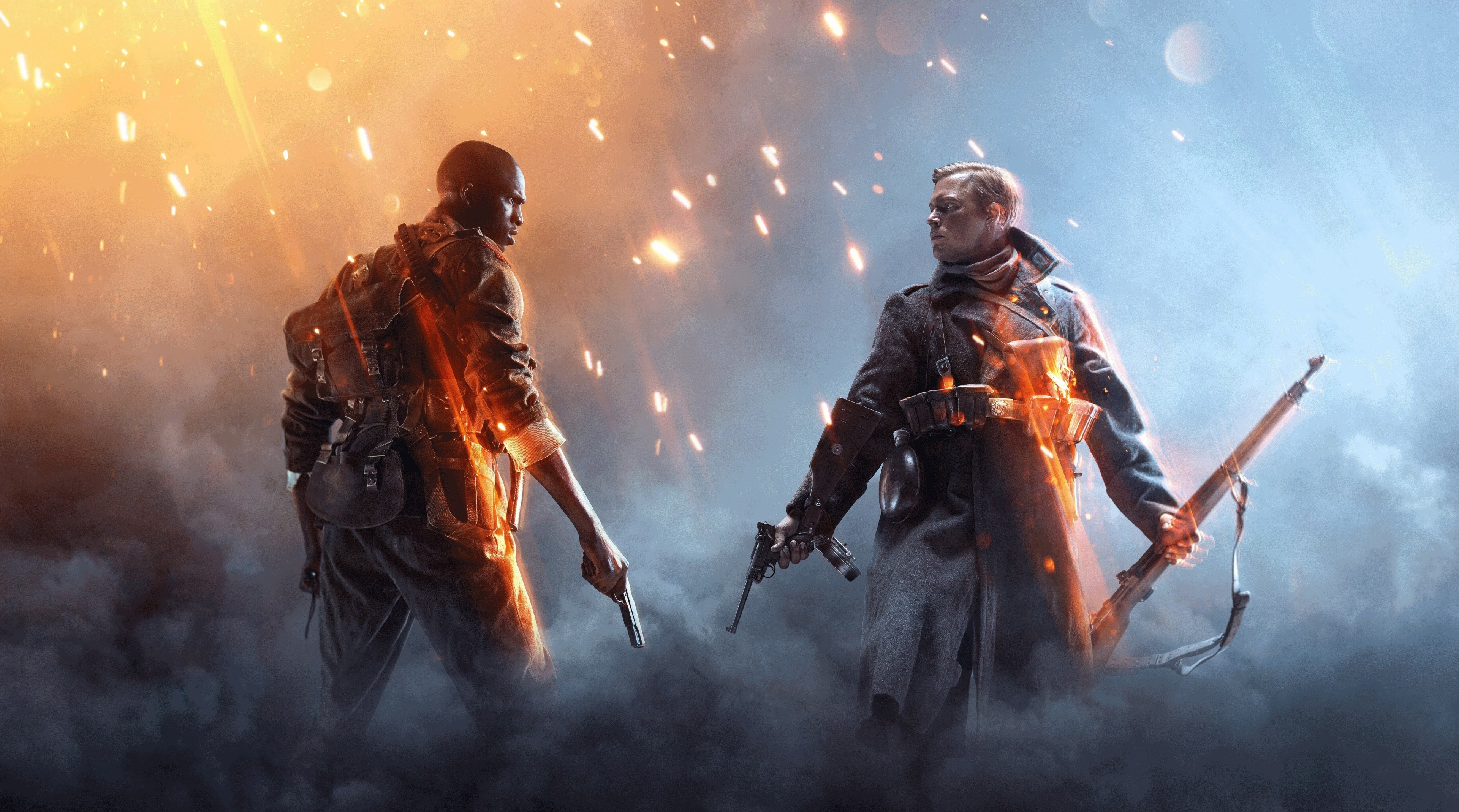Battlefield 1 4K soldiers with guns HD Wallpaper
