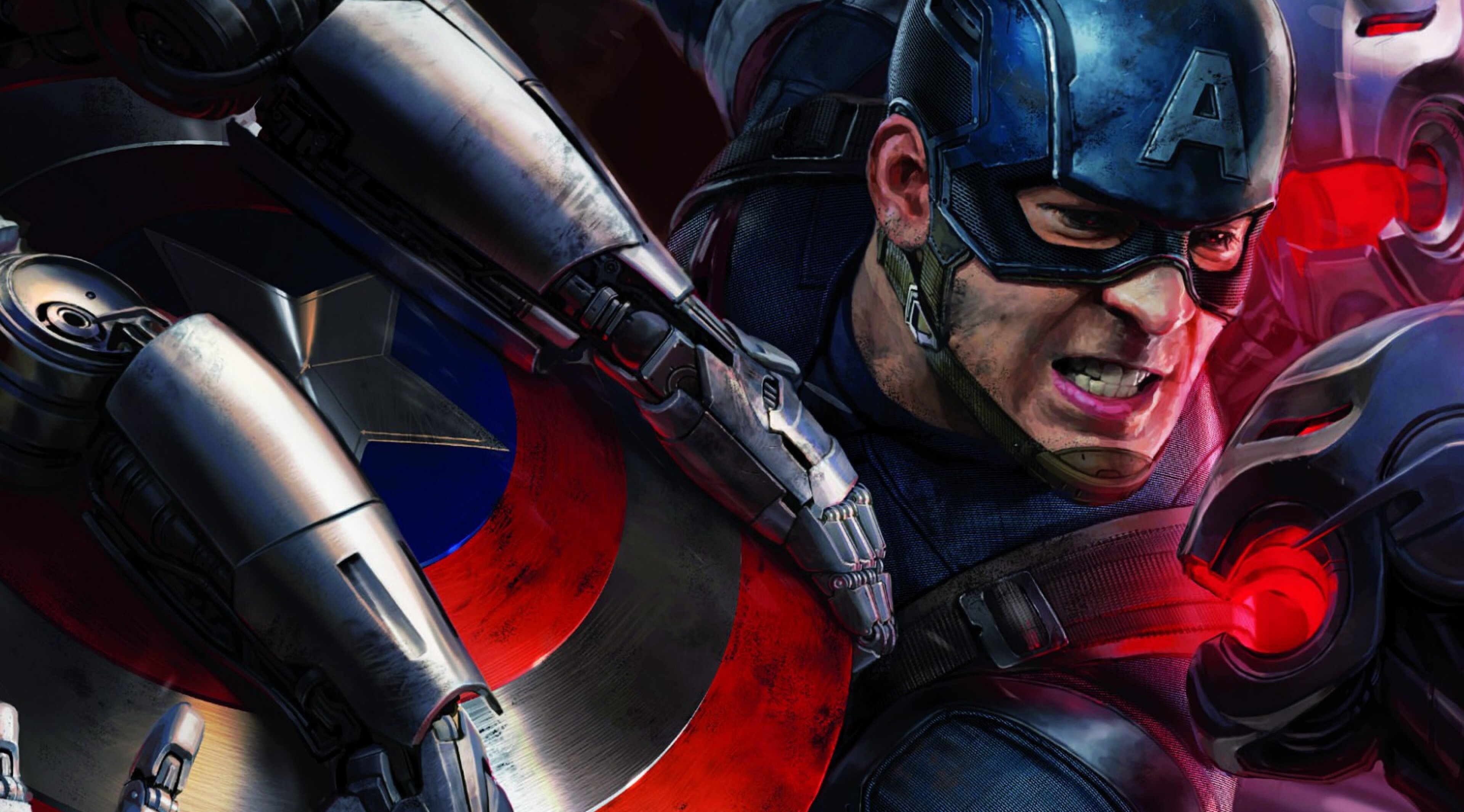 Captain America from Avengers Age of Ultron 4K HD Wallpaper