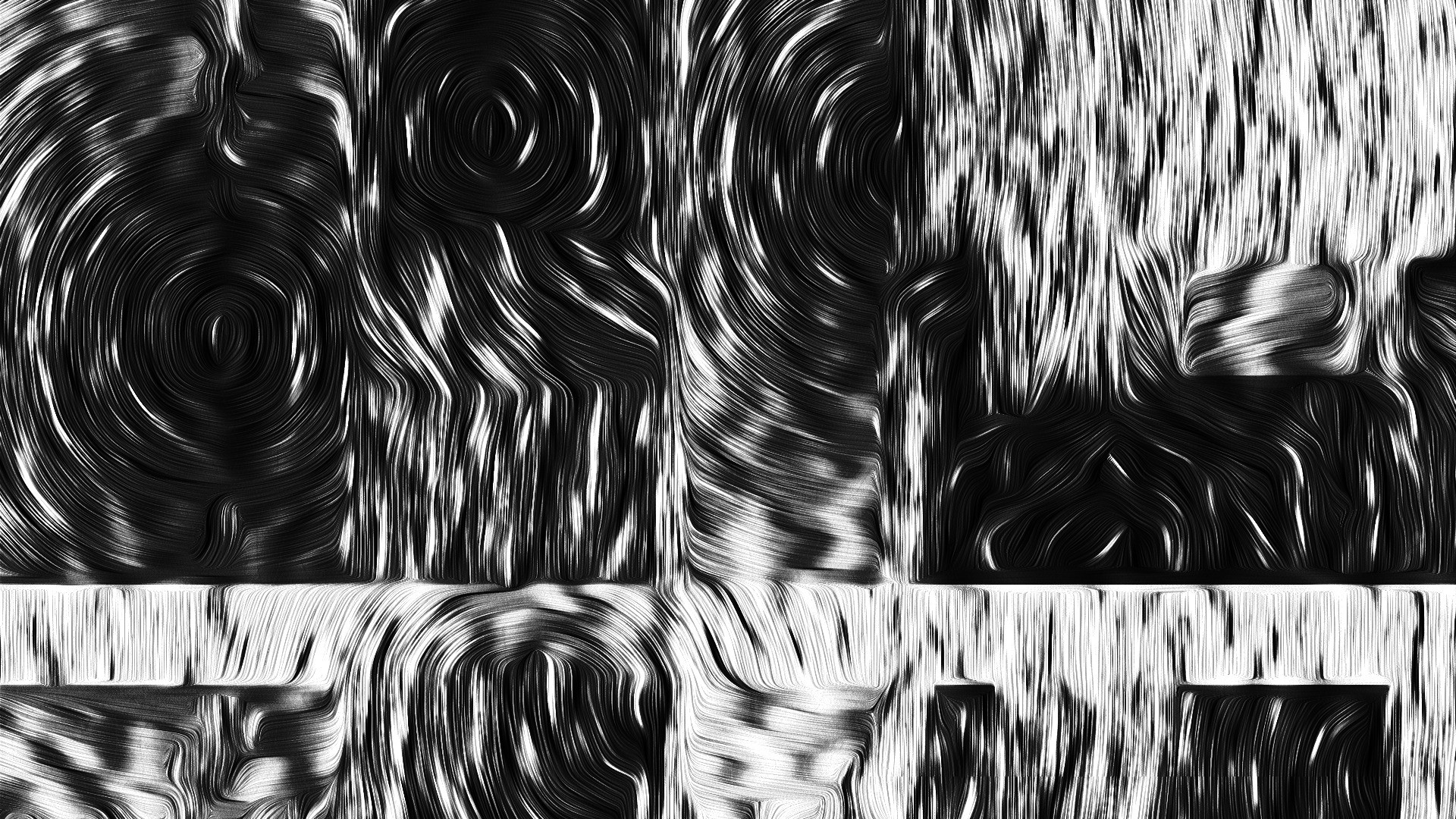 Abstract monochrome oil painting with swirling lines HD Wallpaper