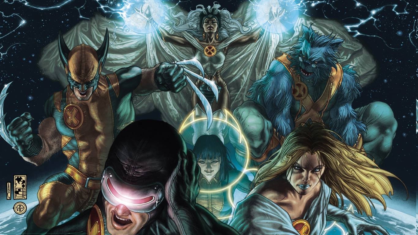 X-Men Characters Wolverine, Cyclops, Storm, Beast, and Psylocke HD Wallpaper