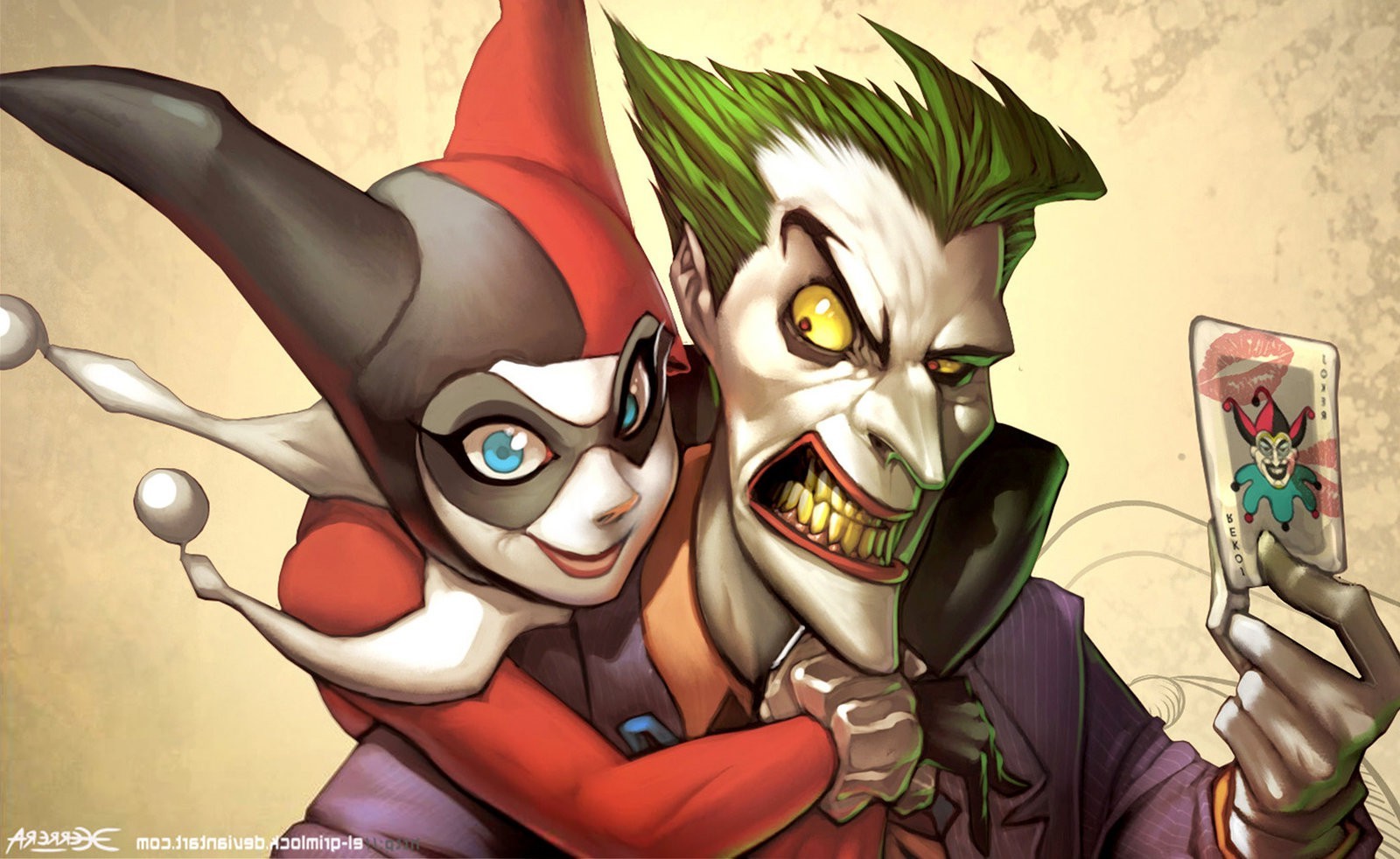 Joker and Harley Quinn from DC Comics HD Wallpaper