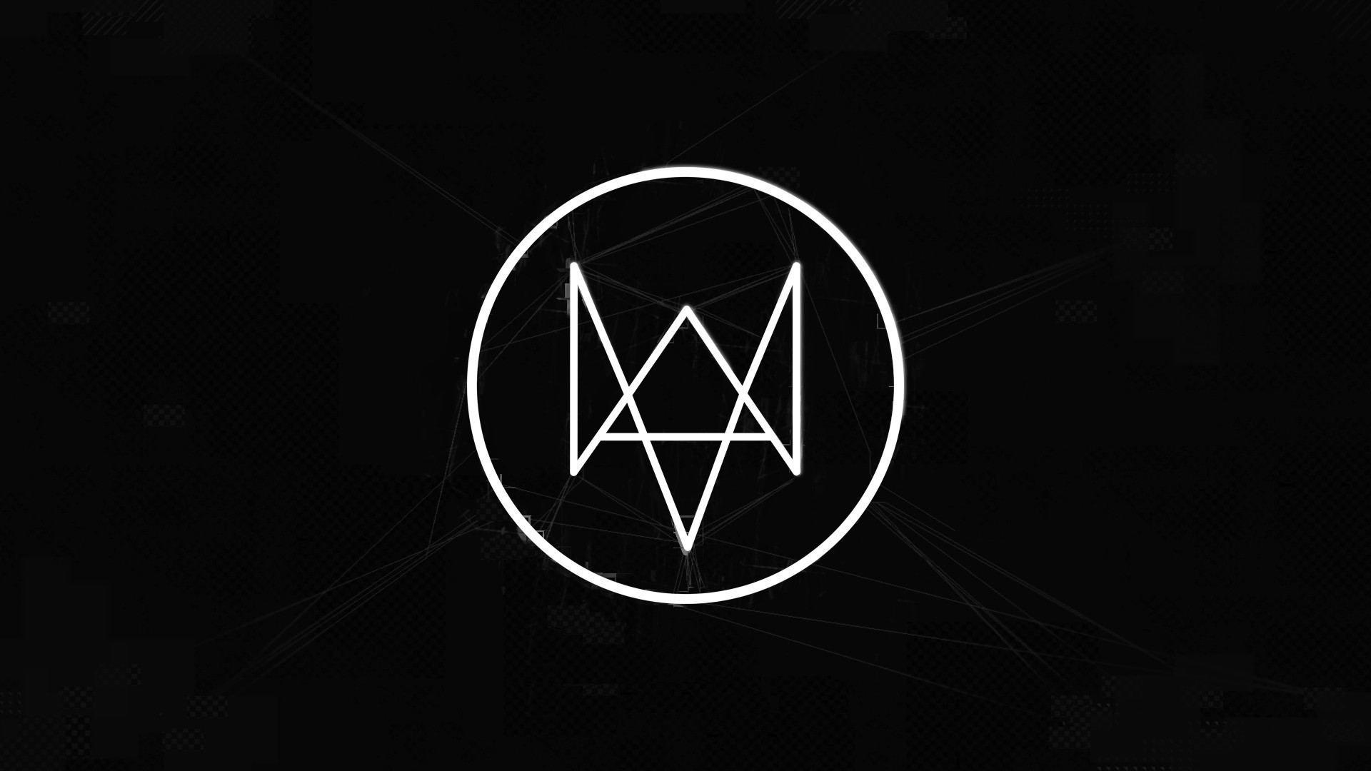 Watch Dogs logo on a dark background HD Wallpaper