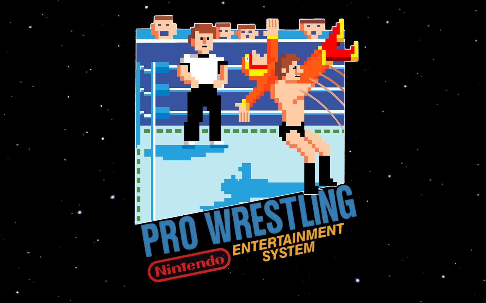Pro Wrestling Nintendo Entertainment System pixel art HD Wallpaper