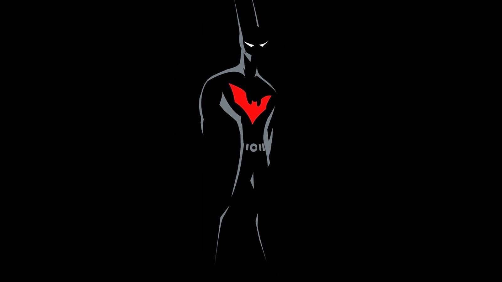 Batman Beyond minimalist illustration HD Wallpaper