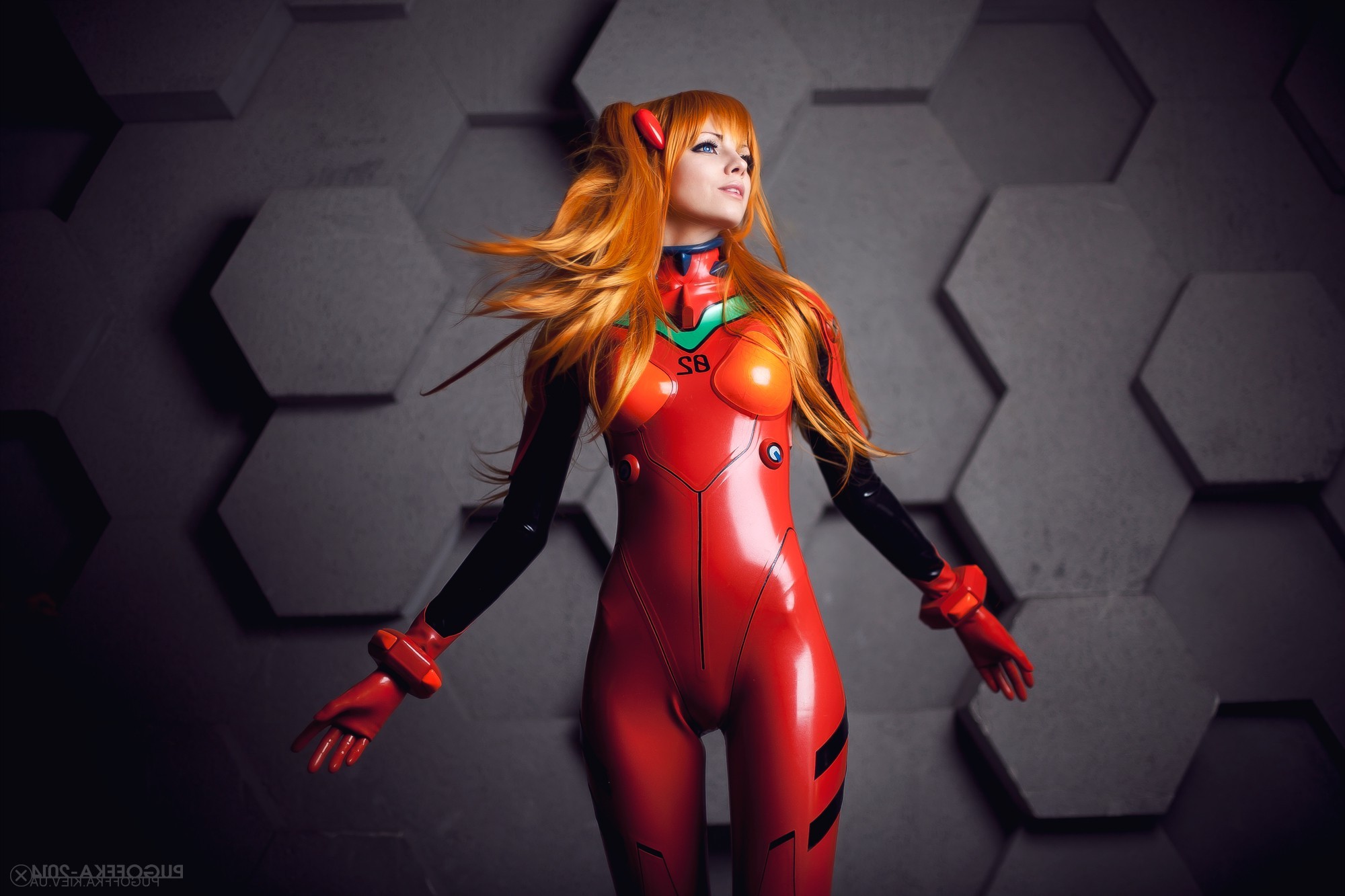 Asuka Langley Soryu from Neon Genesis Evangelion Cosplay HD Wallpaper
