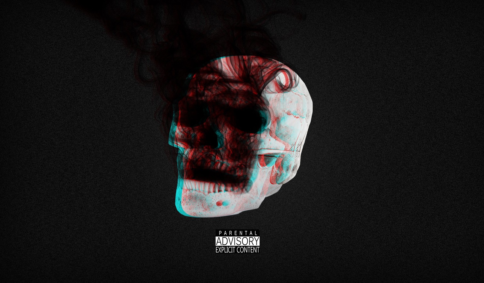 Parental Advisory Explicit Content Skull with Smoke HD Wallpaper
