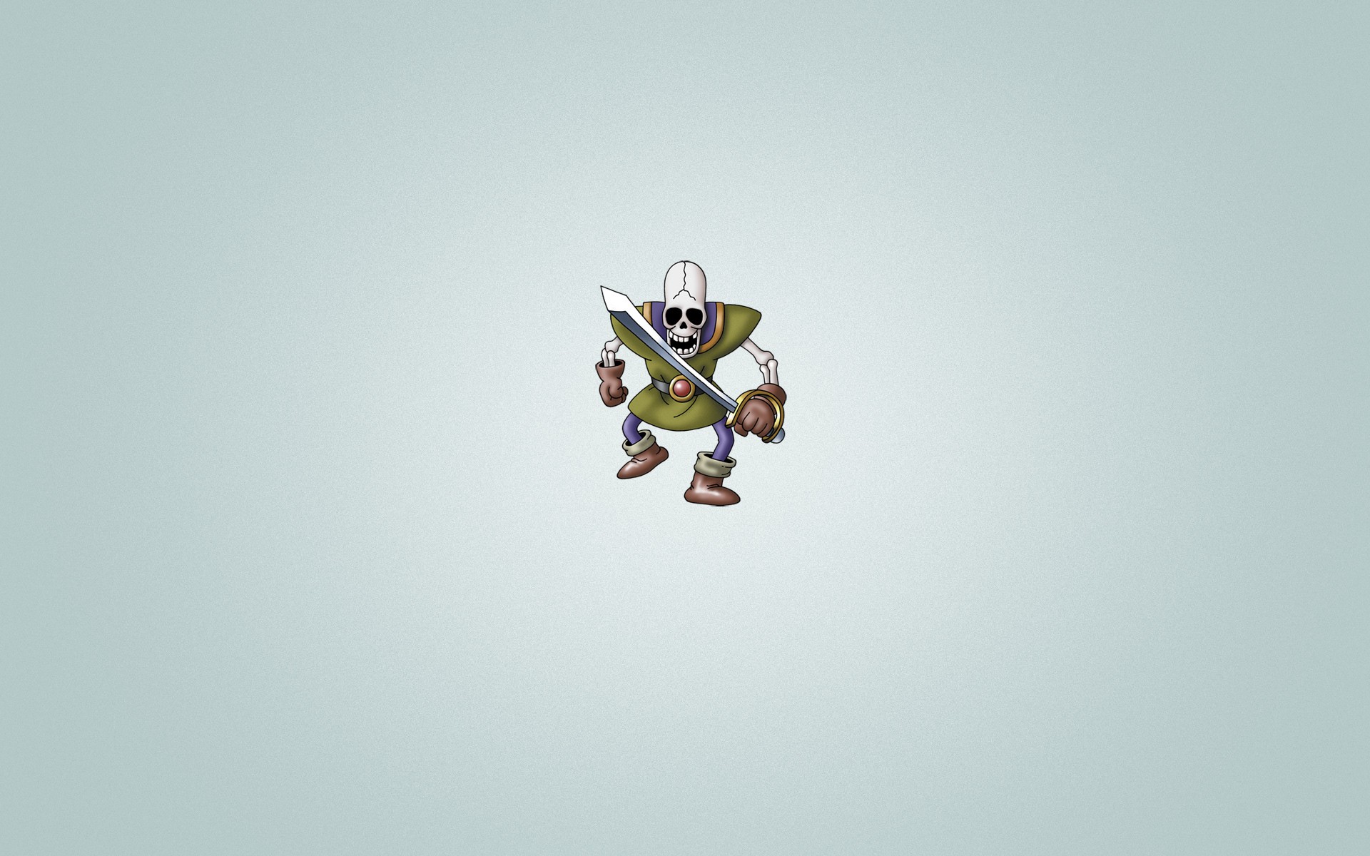 Skeleton warrior with sword from Dragon Quest HD Wallpaper