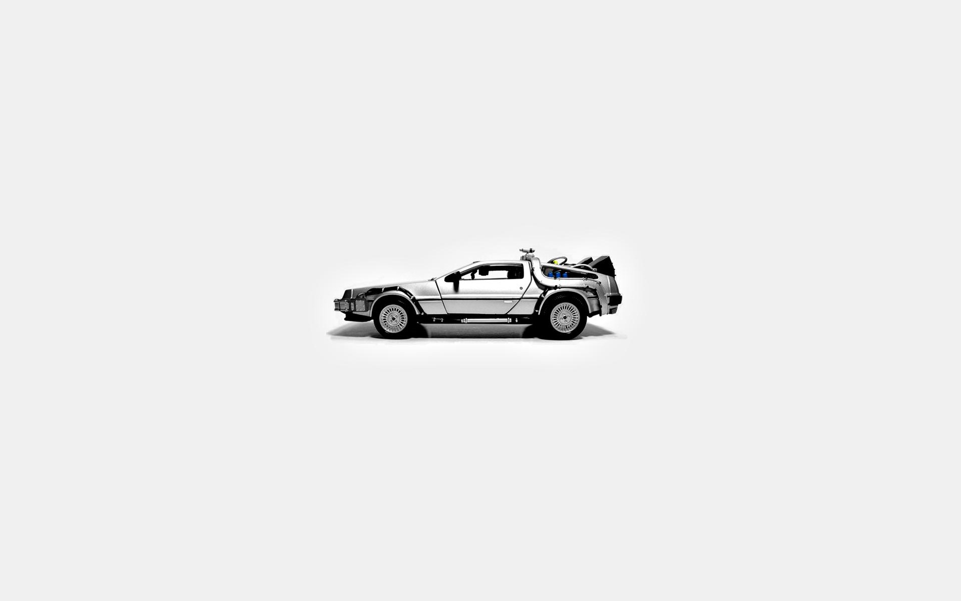 DeLorean time machine from Back to the Future HD Wallpaper