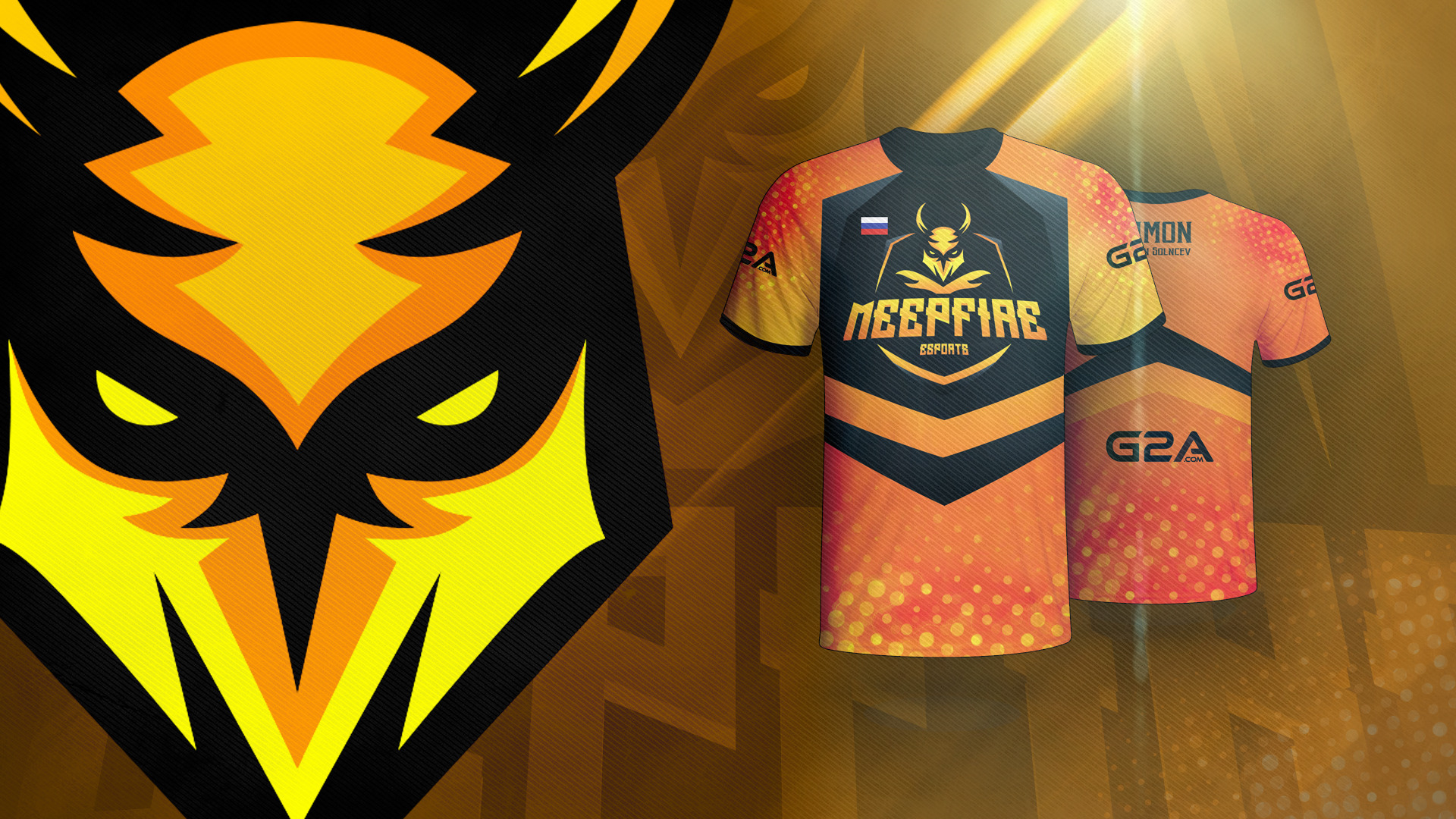 MEEPFIRE Esports jersey with owl logo and G2A sponsor HD Wallpaper