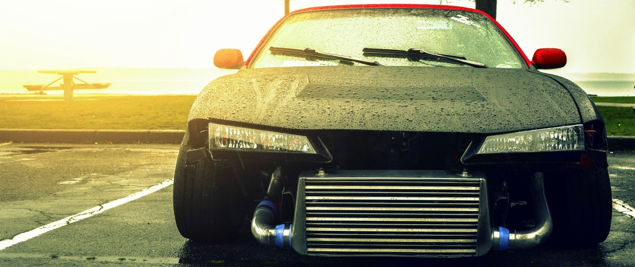 Nissan Silvia Spec R Front View at Sunset HD Wallpaper