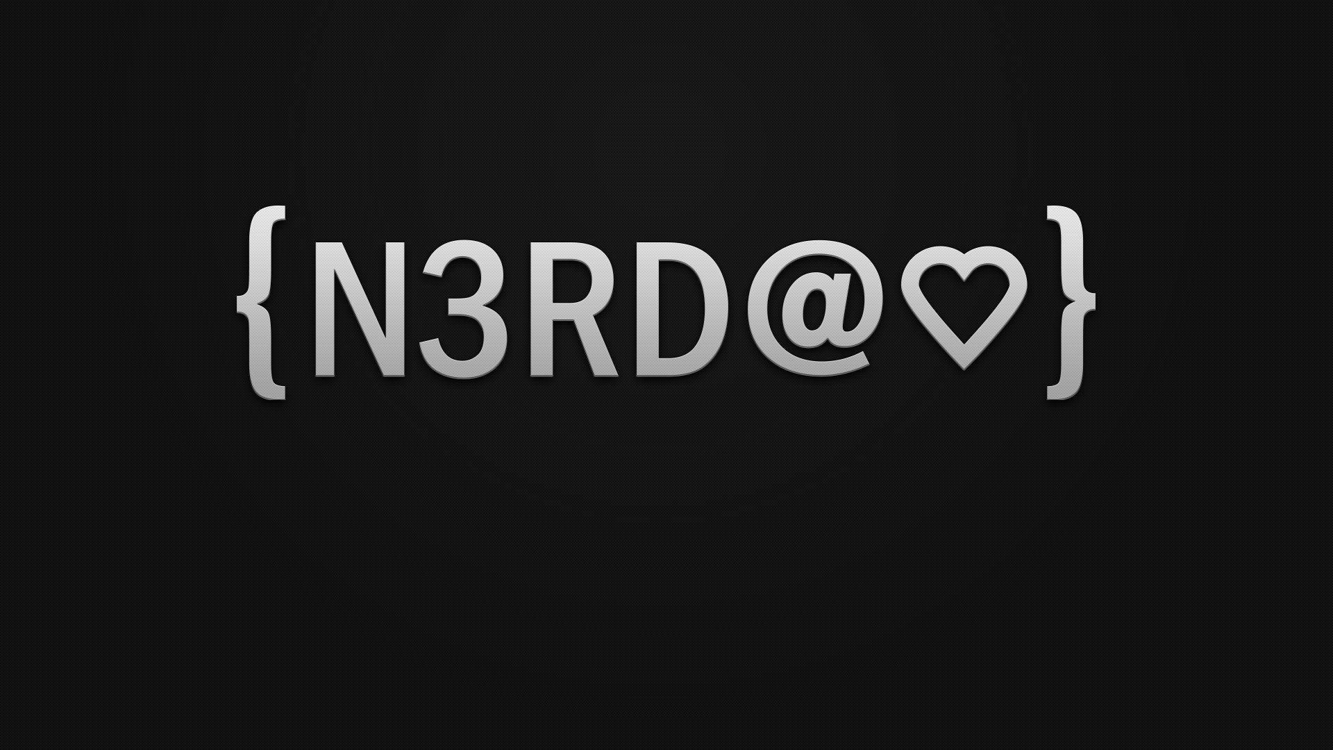Nerd symbol with heart HD Wallpaper