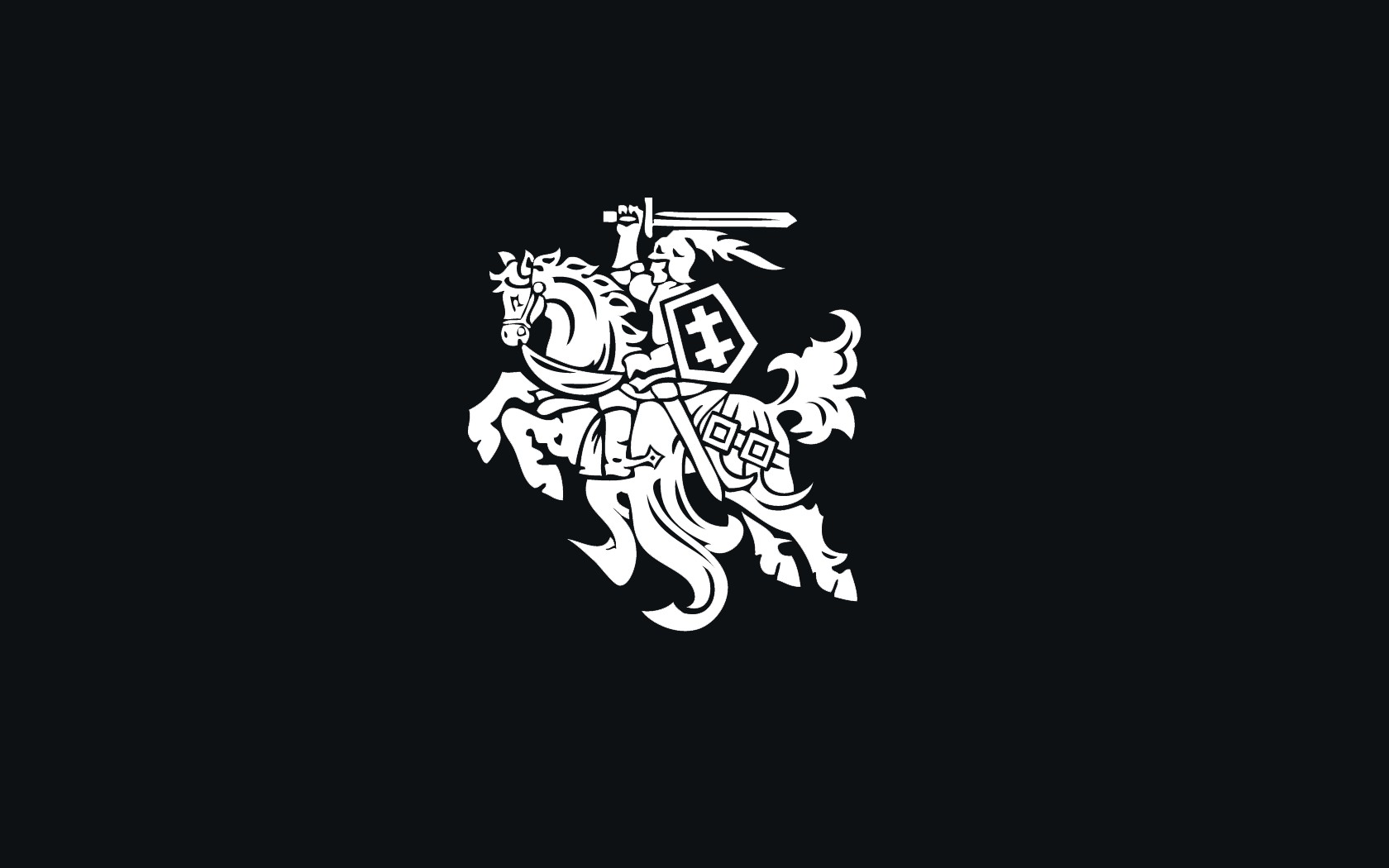 Lithuanian coat of arms - Knight on horseback HD Wallpaper