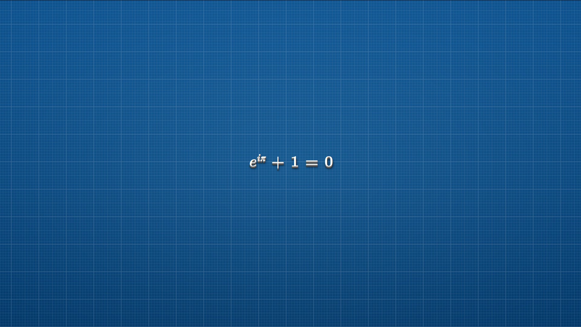 Euler's Identity e^(i*pi) + 1 = 0 HD Wallpaper