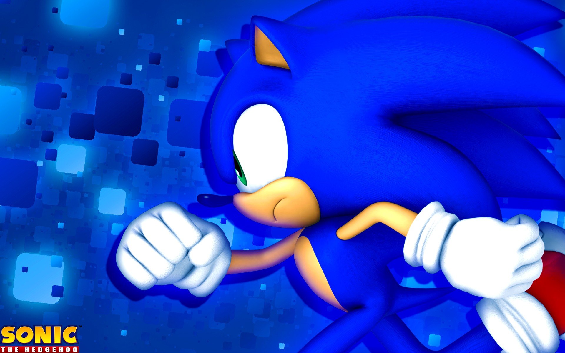 Sonic the Hedgehog running HD Wallpaper