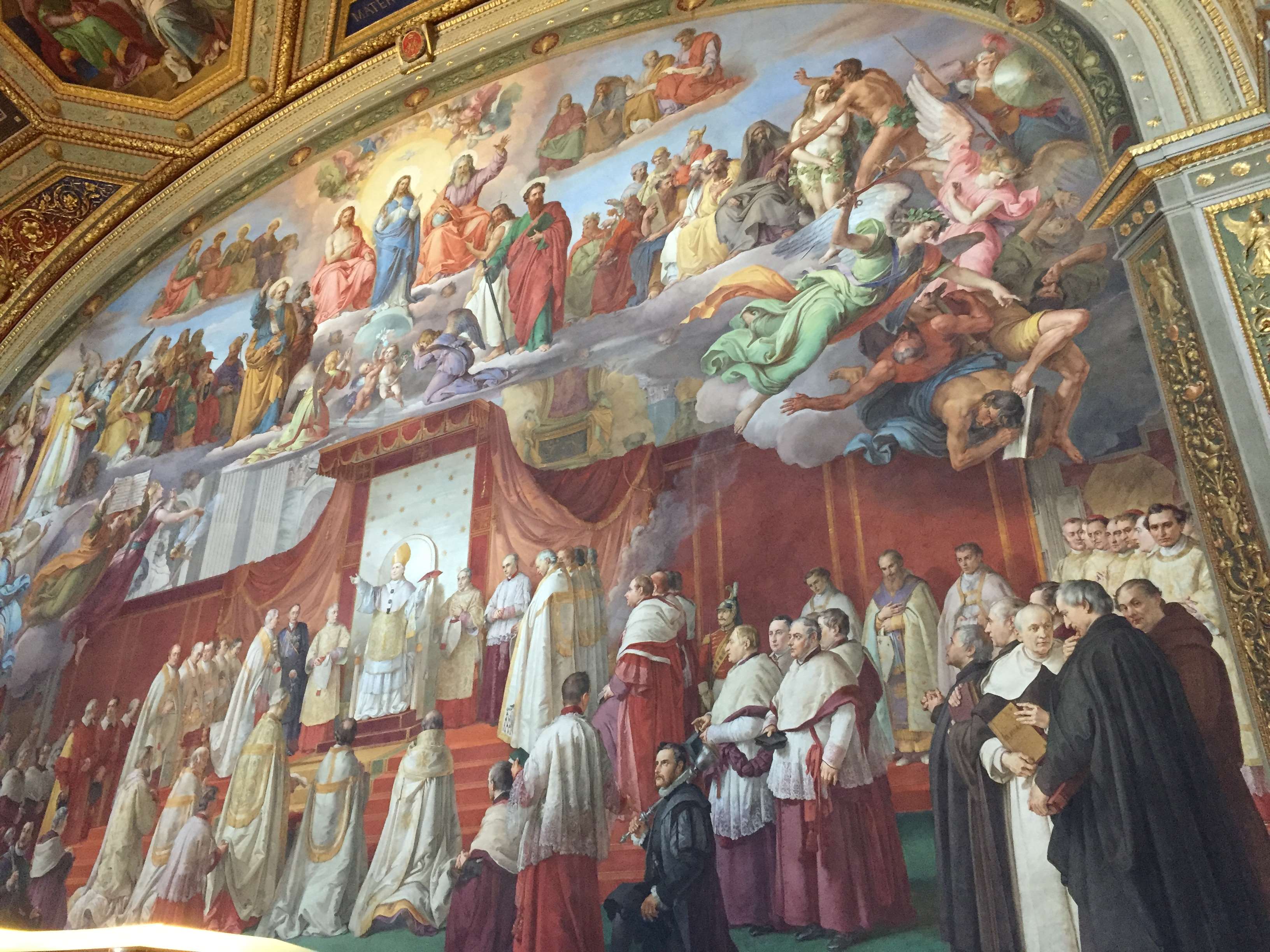 The Disputation of the Holy Sacrament by Raphael HD Wallpaper