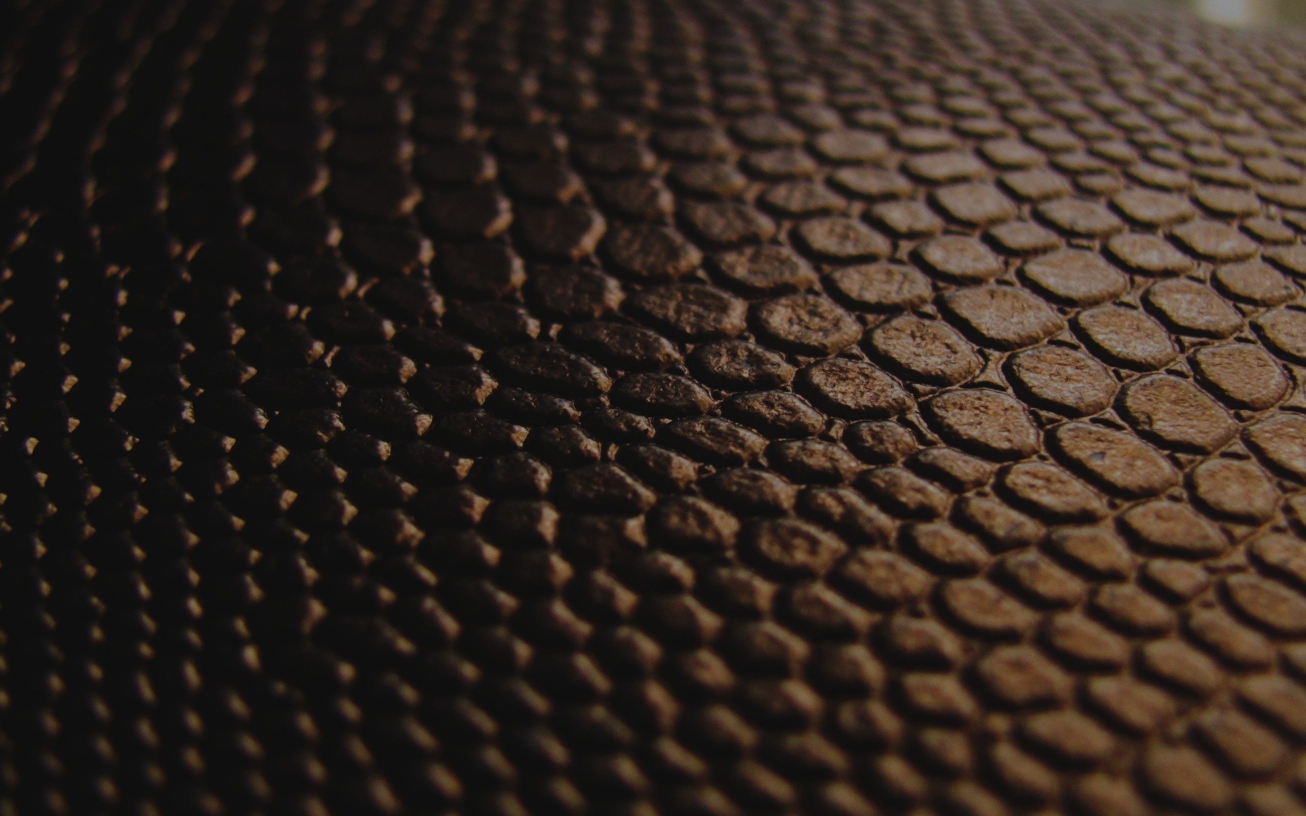 Close-up texture of brown leather with scales HD Wallpaper