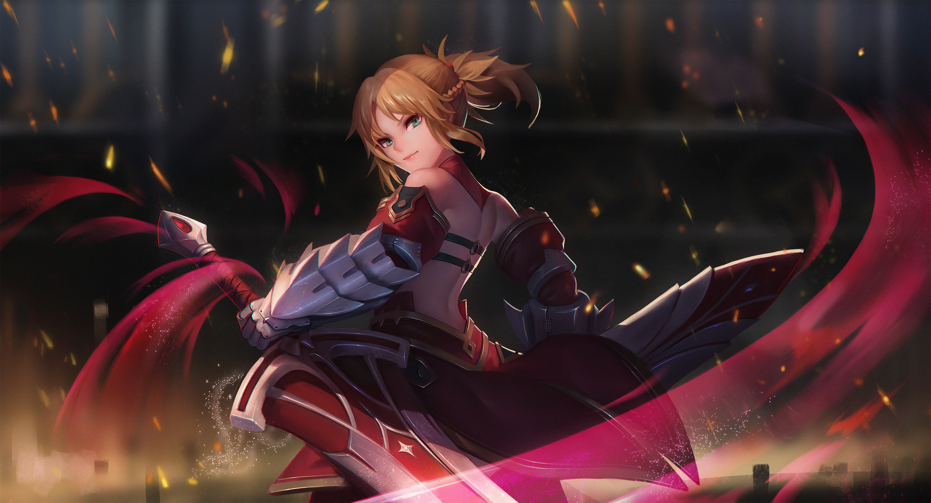 Saber Mordred from Fate/Grand Order HD Wallpaper