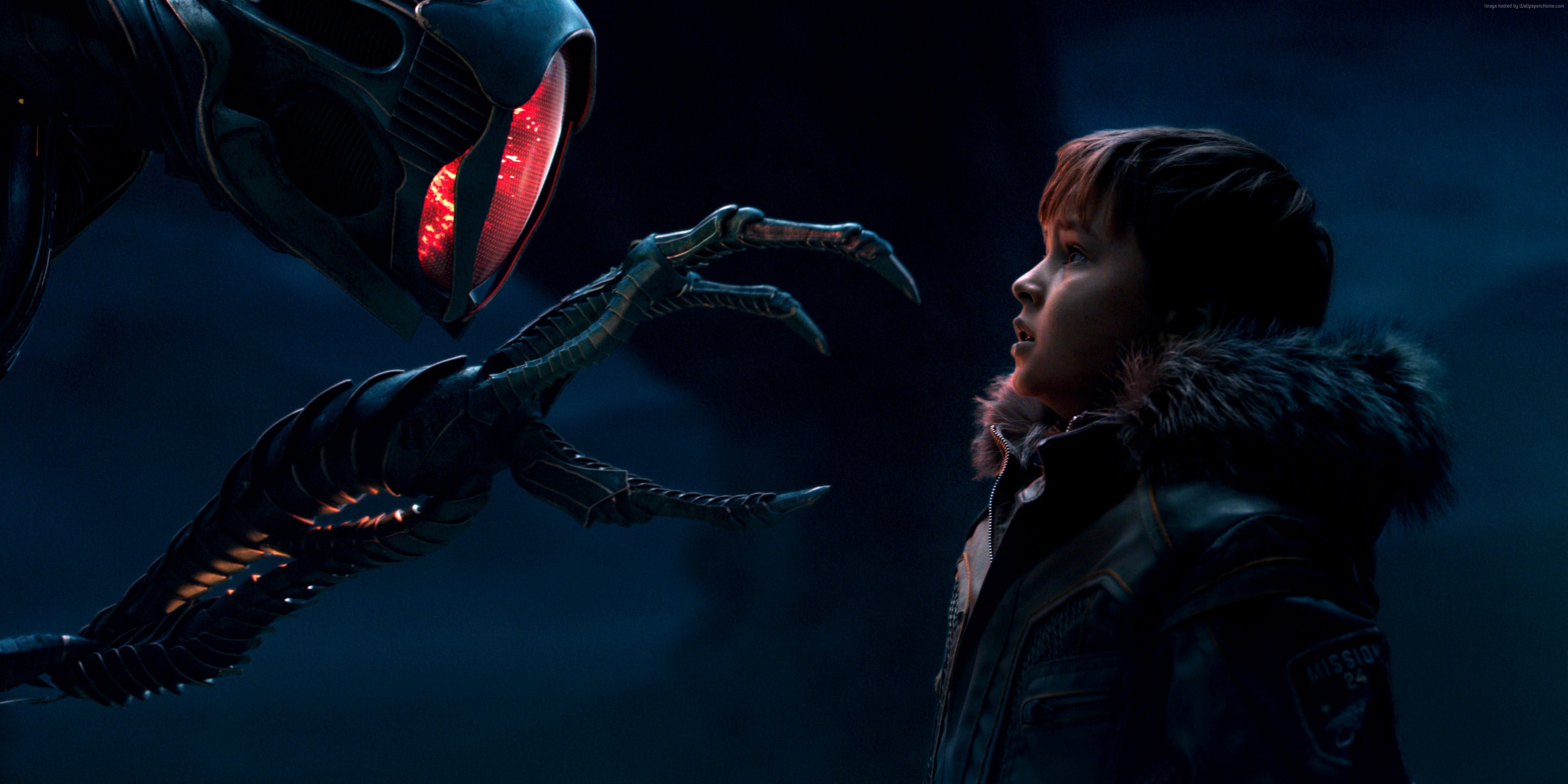 Robot and boy from Lost in Space 4K HD Wallpaper