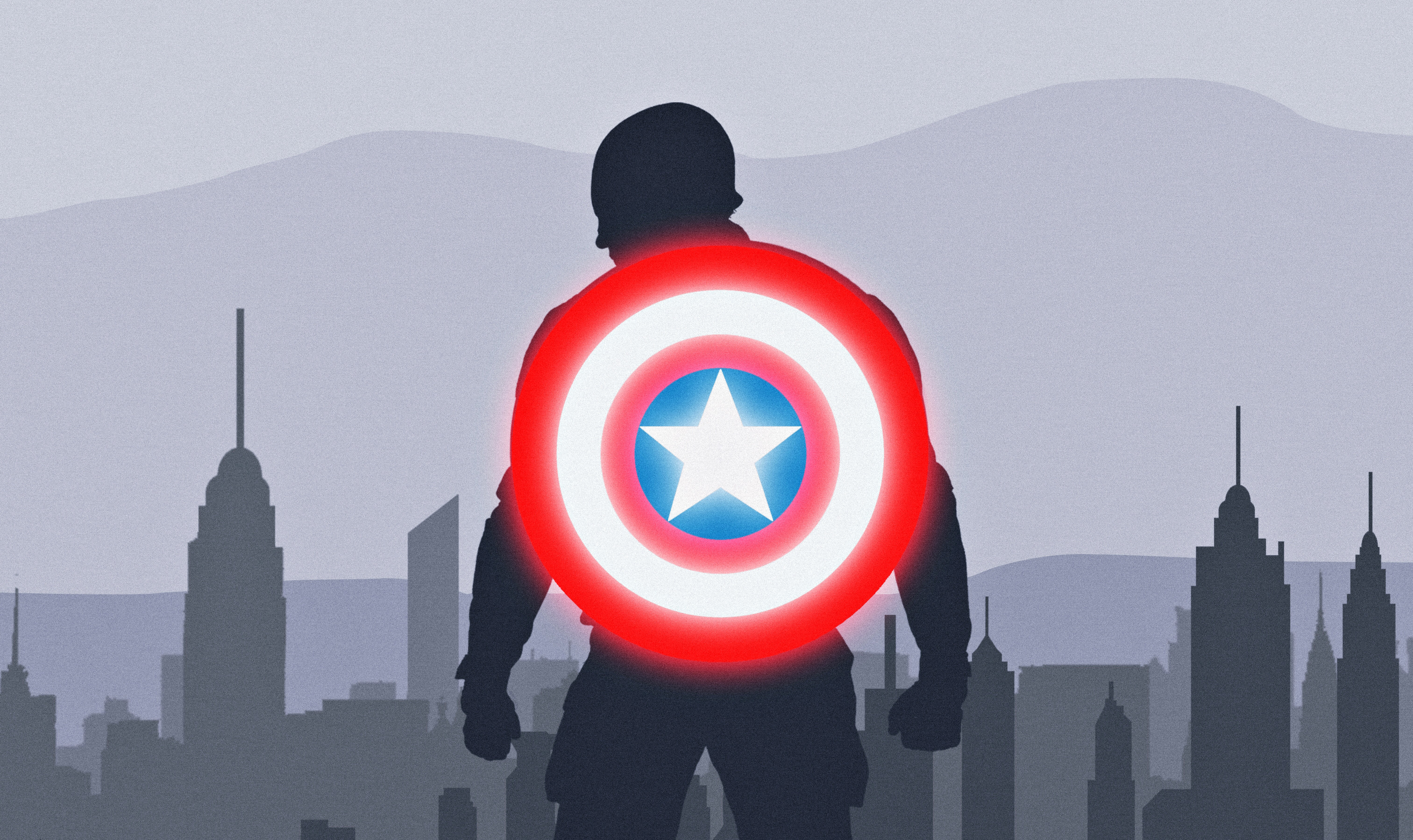 Captain America's Shield Artwork HD Wallpaper