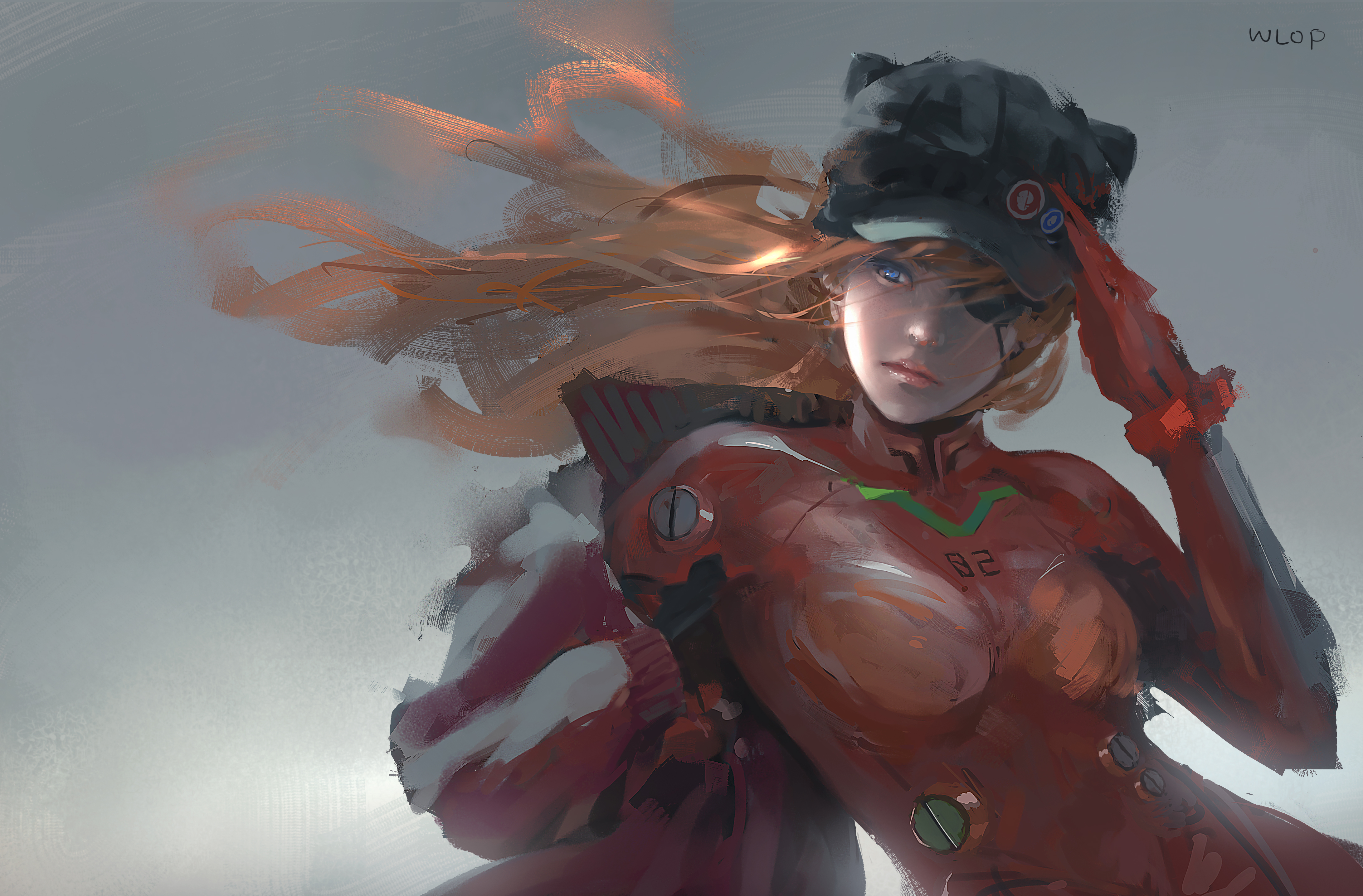 Asuka Langley Soryu from Neon Genesis Evangelion 4K HD Wallpaper