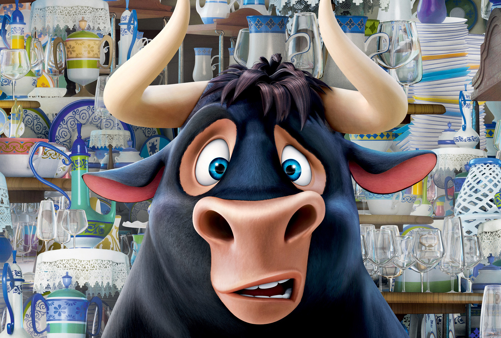 Ferdinand the Bull in a china shop HD Wallpaper