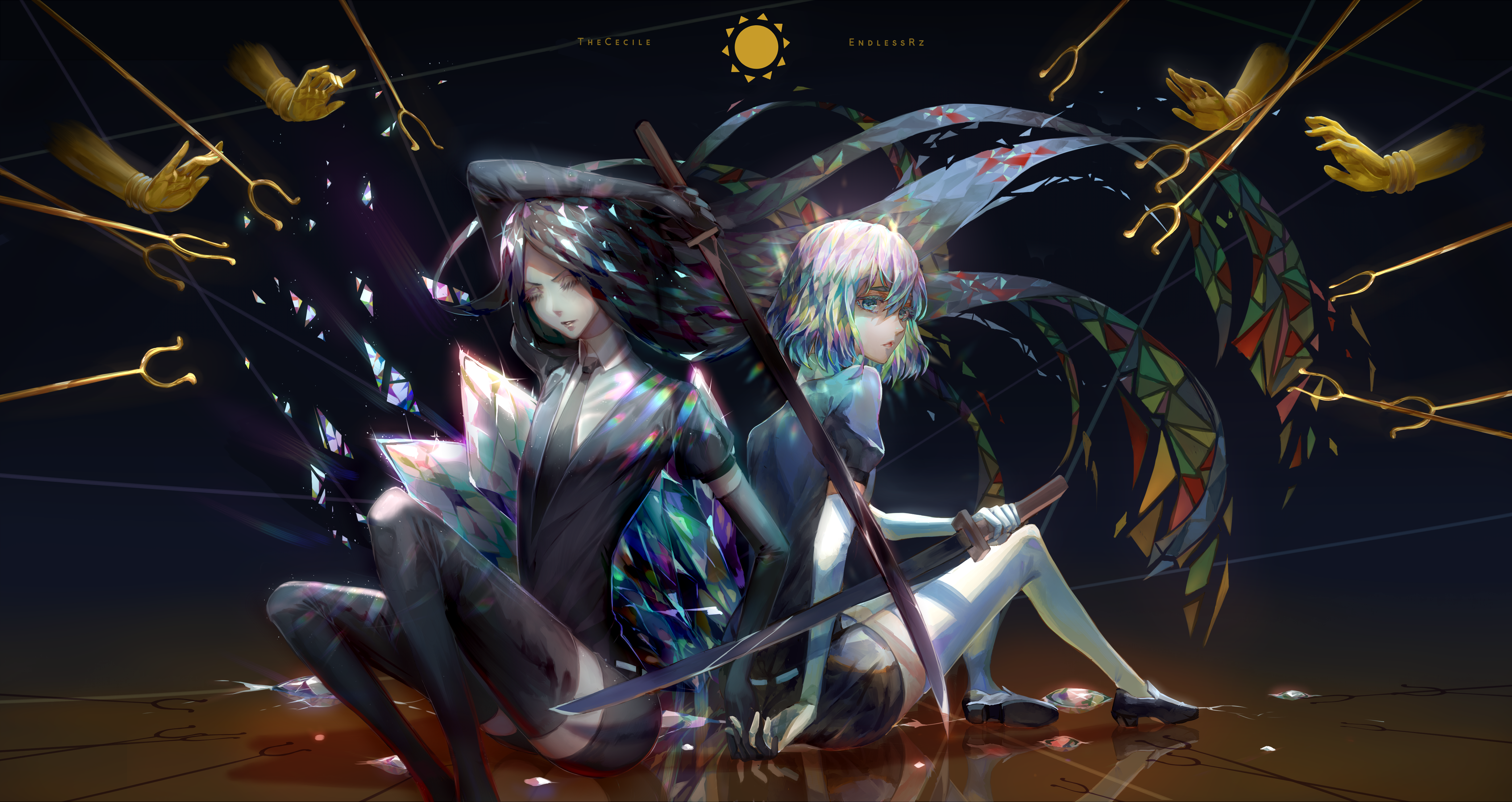 Bort and Diamond from Houseki no Kuni HD Wallpaper