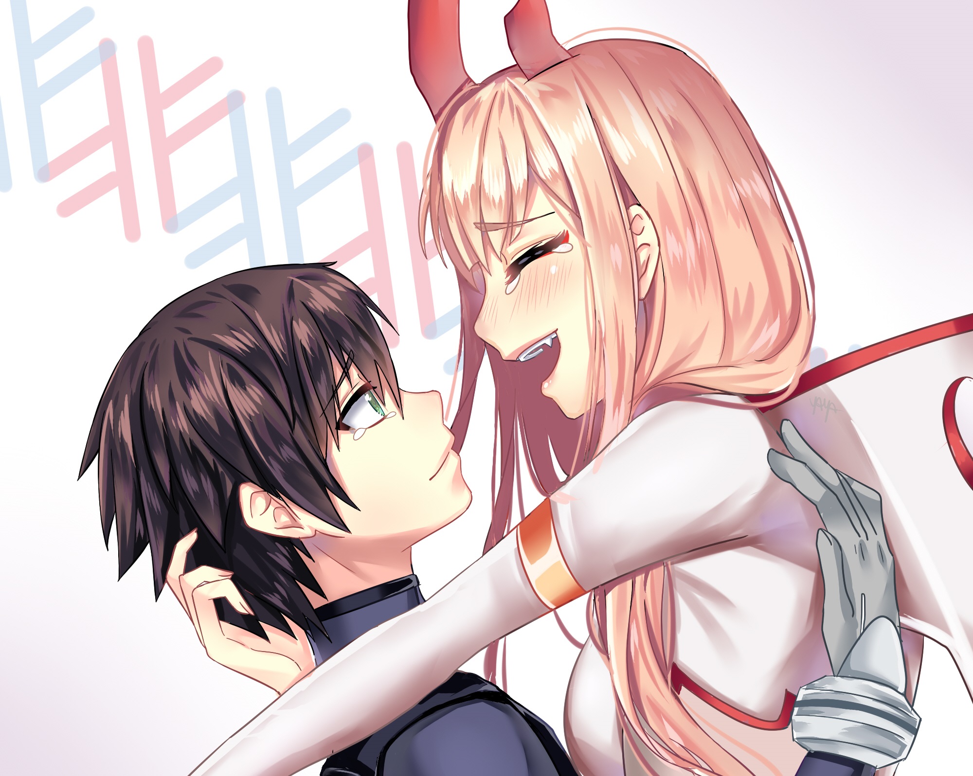 Hiro and Zero Two from Darling in the FranXX HD Wallpaper