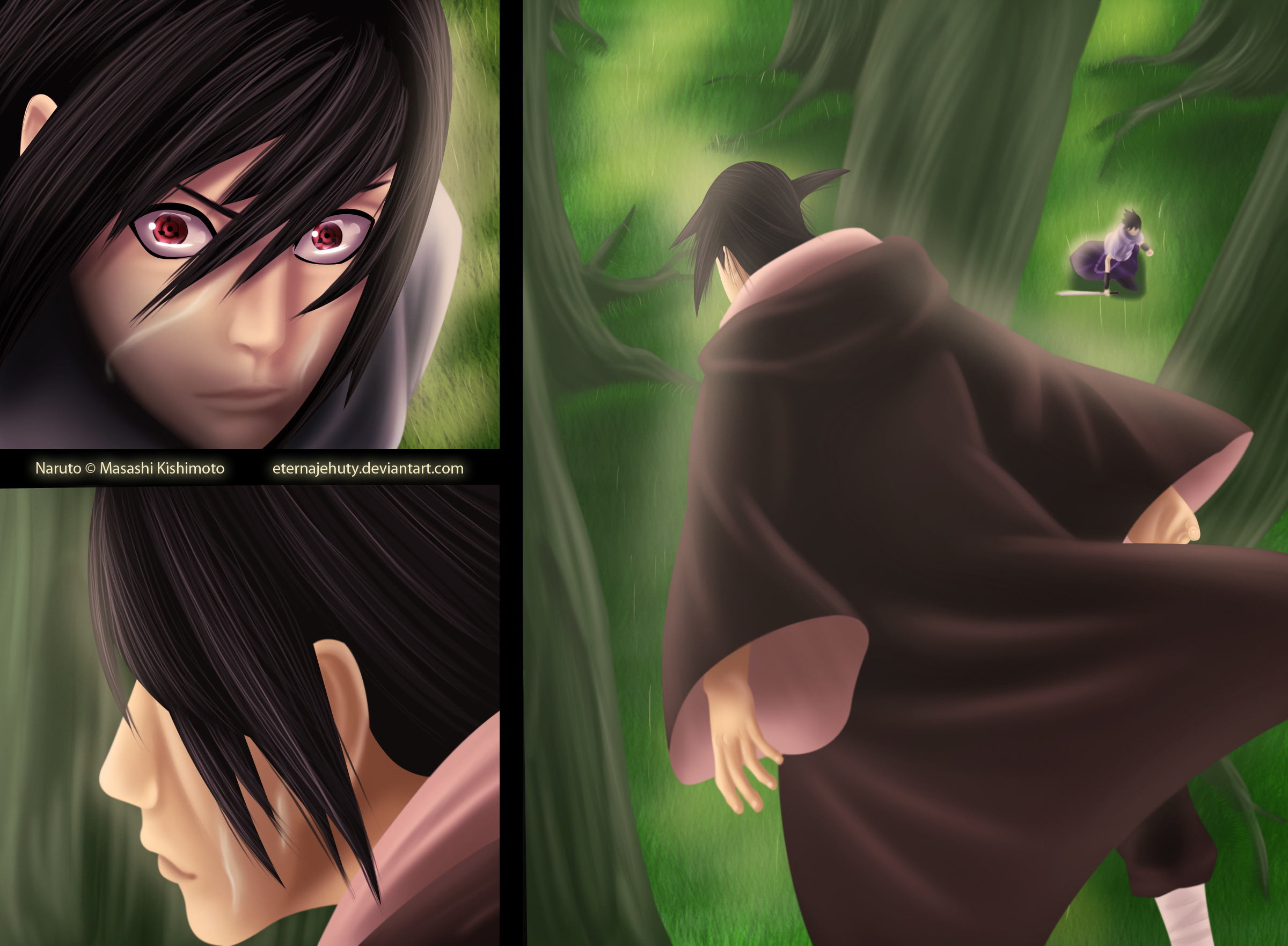 Sasuke and Itachi Uchiha from Naruto HD Wallpaper