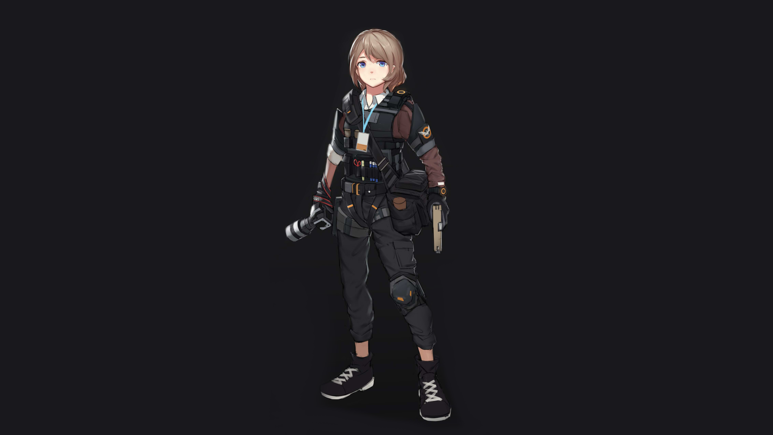 Anime girl with camera and gun from Tom Clancy's The Division HD Wallpaper