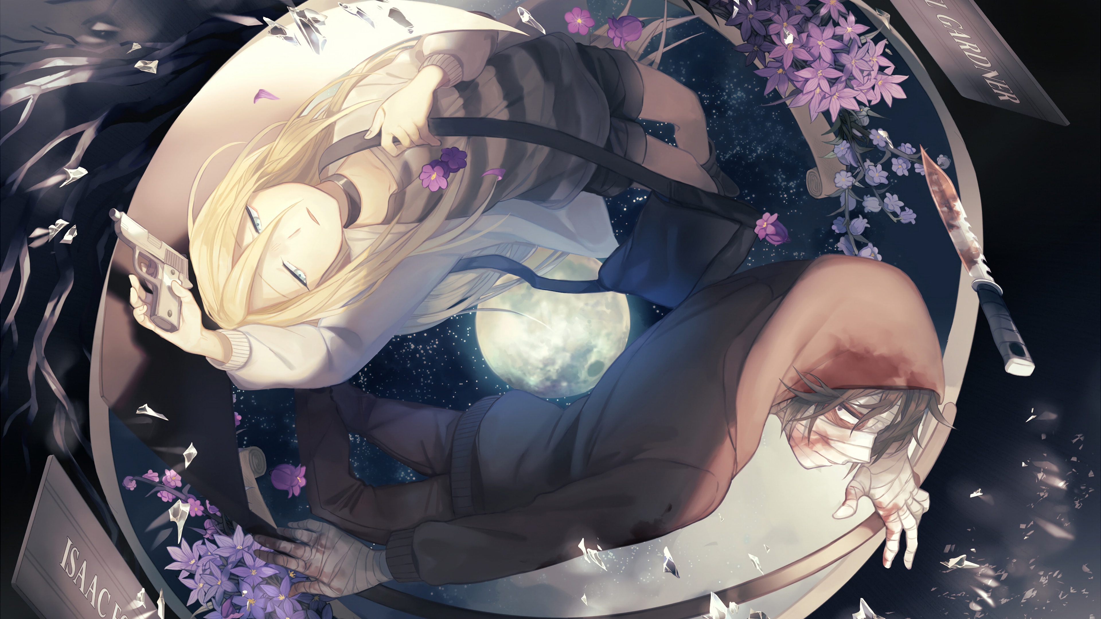 Zack and Rachel from Angels of Death HD Wallpaper