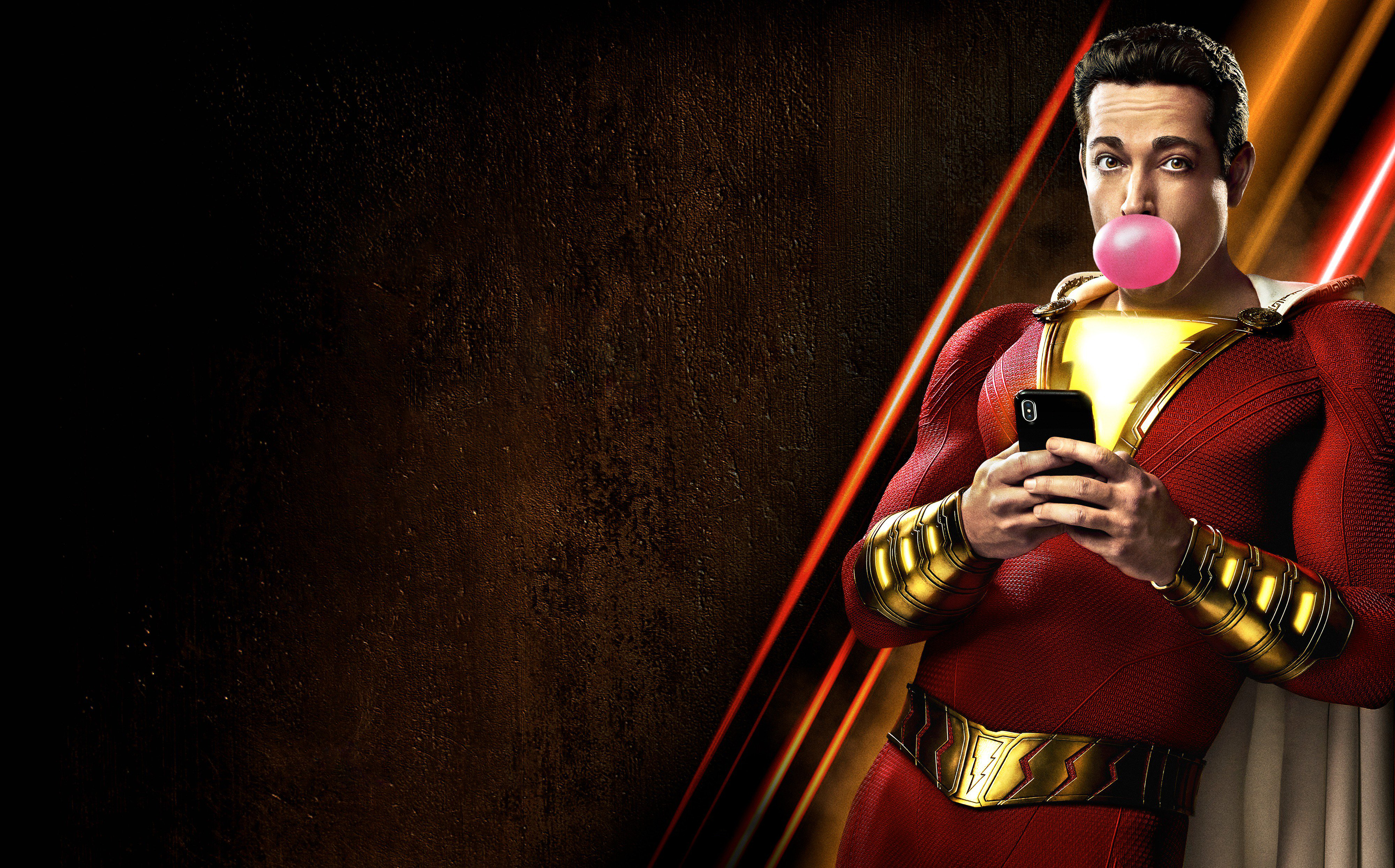 Zachary Levi as Shazam from DC Comics 4K HD Wallpaper