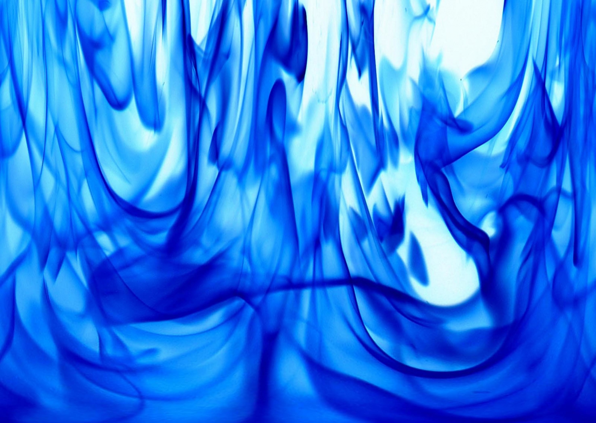 Blue abstract flowing patterns HD Wallpaper