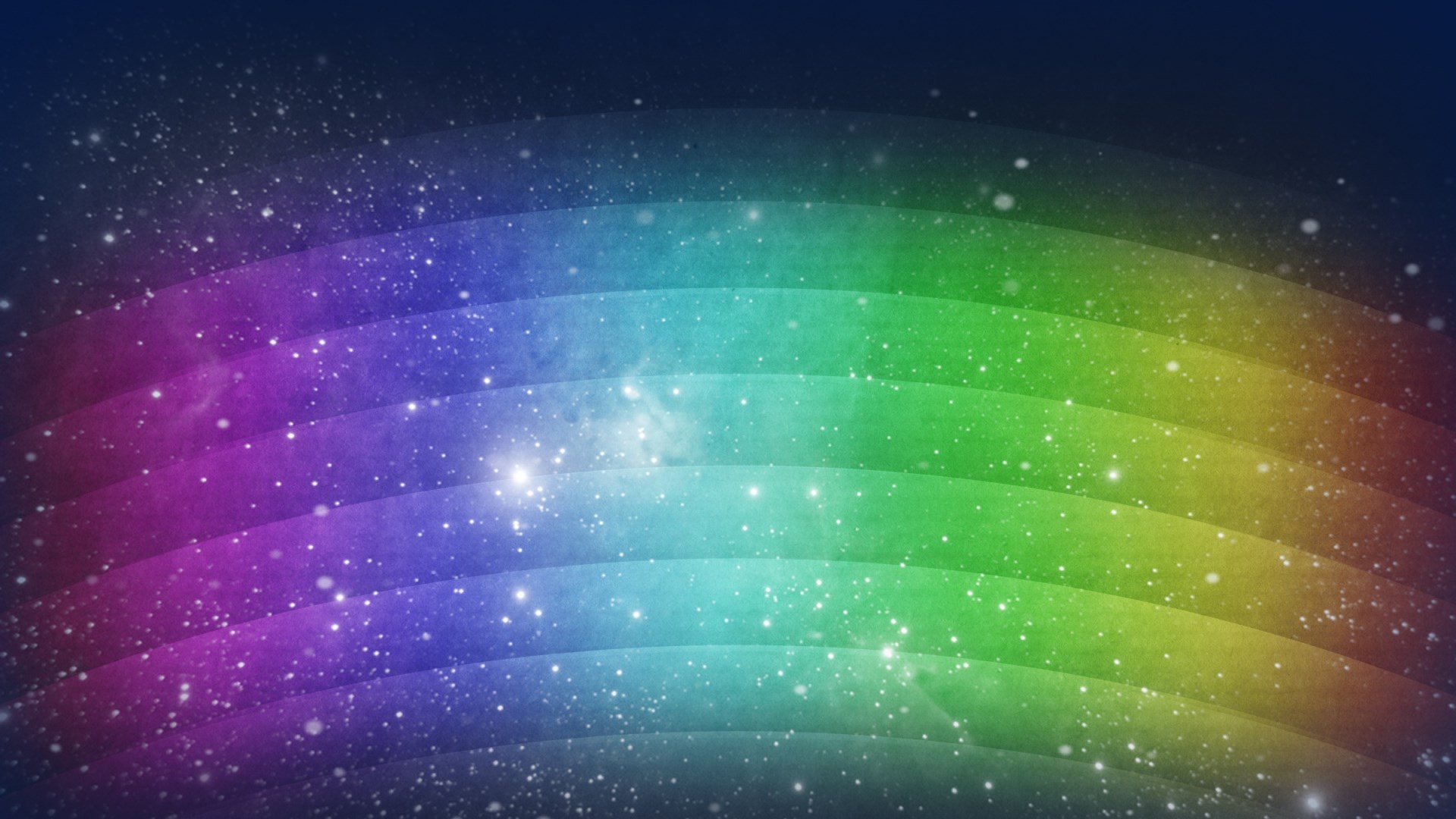 Rainbow stripes with glitter and stars HD Wallpaper