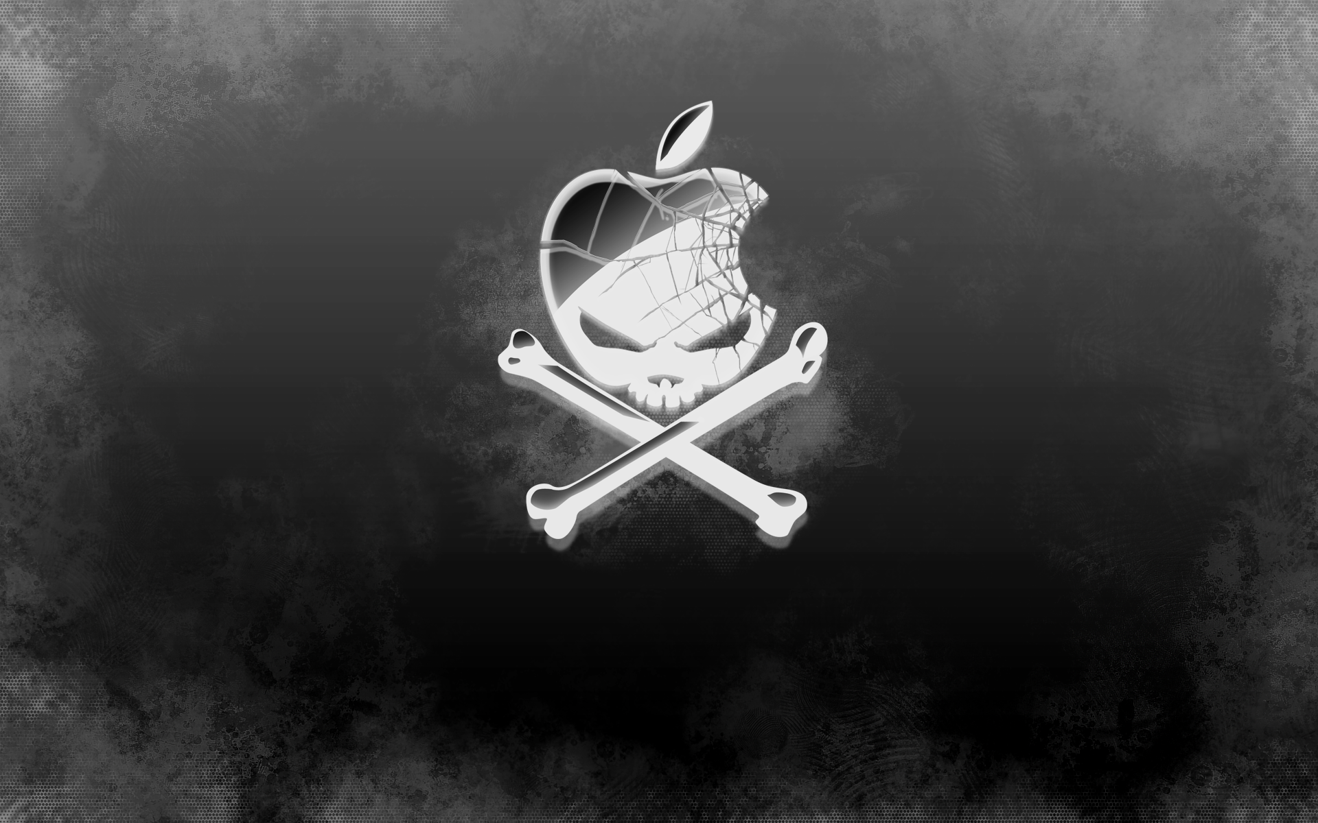 Apple logo skull and crossbones HD Wallpaper